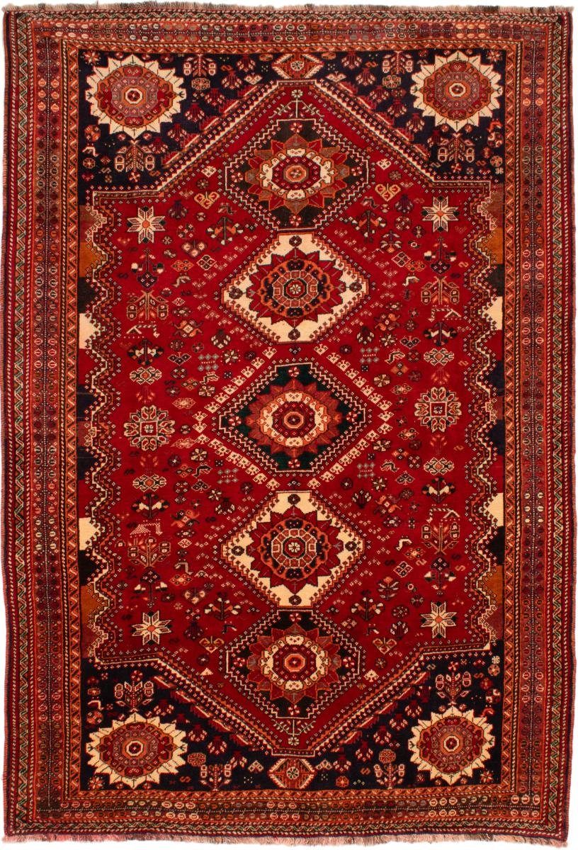 Orientteppich Orientteppich rechteckig, Handgeknüpfter mm Ghashghai 12 / Perserteppich, Trading, 186x273 Höhe: Nain