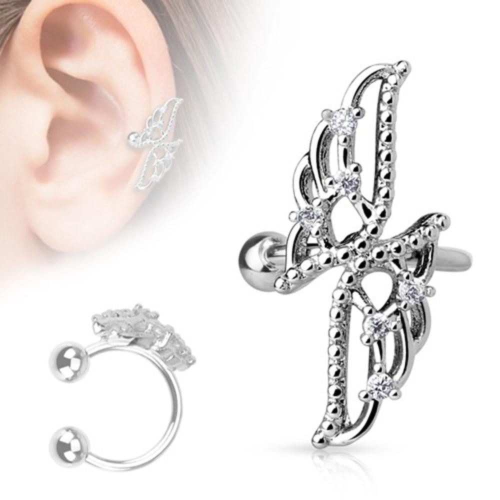 Order & Smile Schmuck Ohrklemme Ear Cuff Ohrklemme „Flügel“ günstig online kaufen