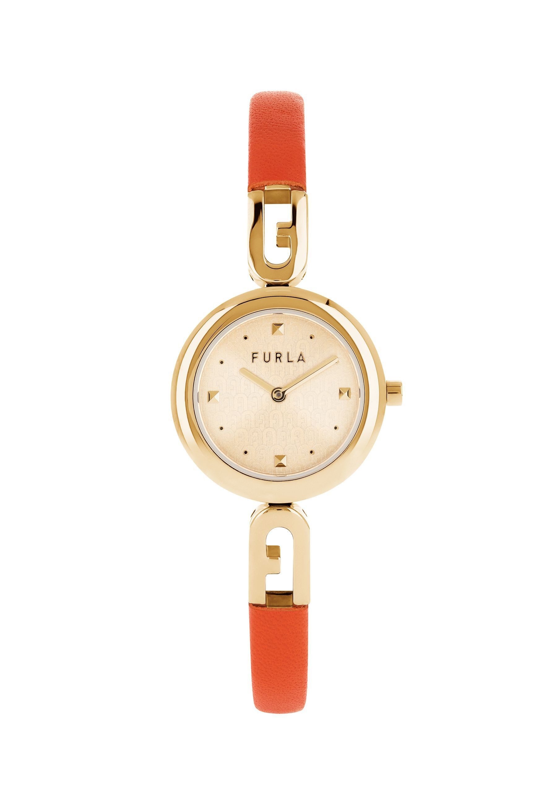 Furla Quarzuhr FURLA BANGLE LEATHER, (1-tlg), Quarz-Analoguhr