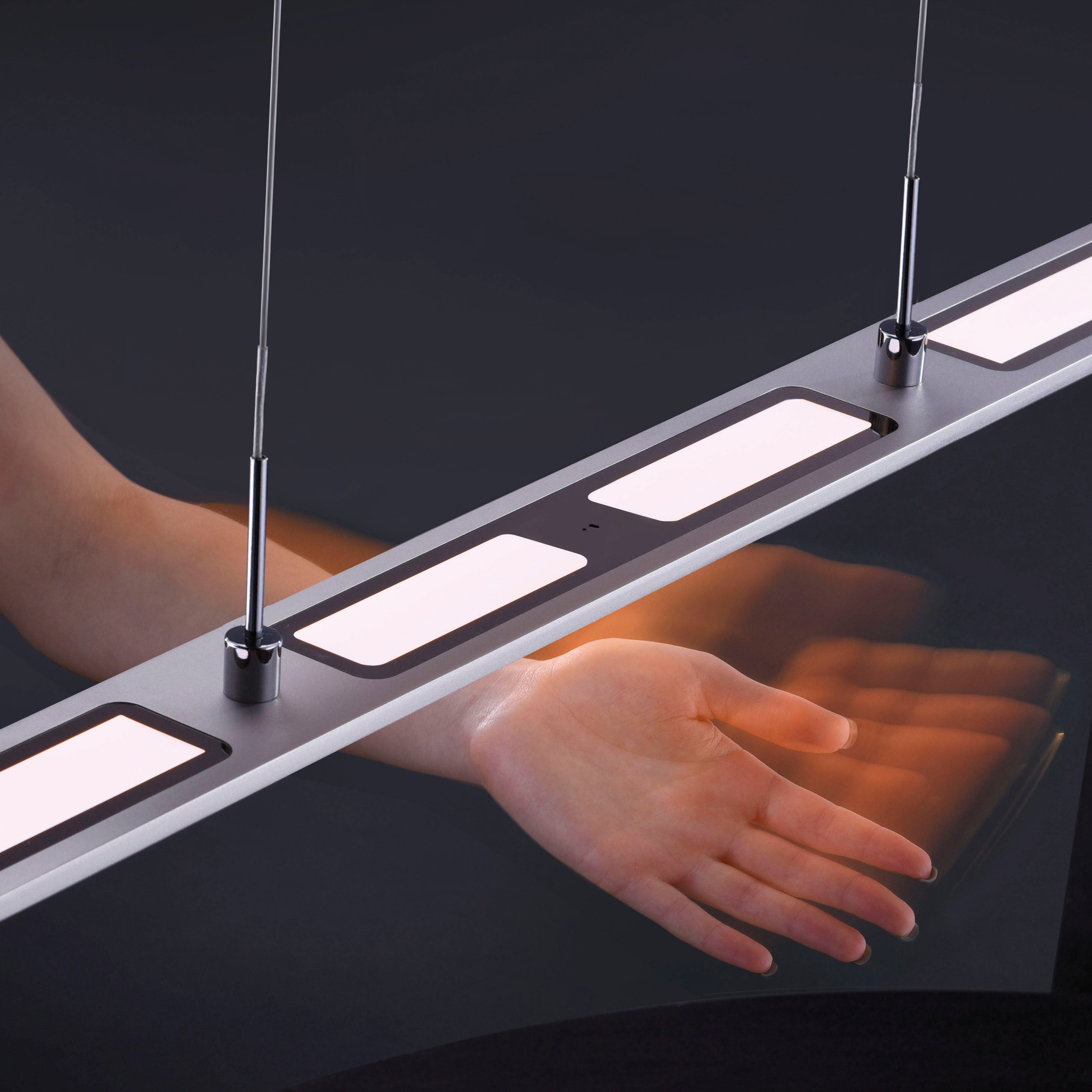 Paul Neuhaus Pendelleuchte NIKA, LED fest integriert, warmweiß - kaltweiß, LED, CCT - tunable white, dimmbar über Sensordimmer, Schalter