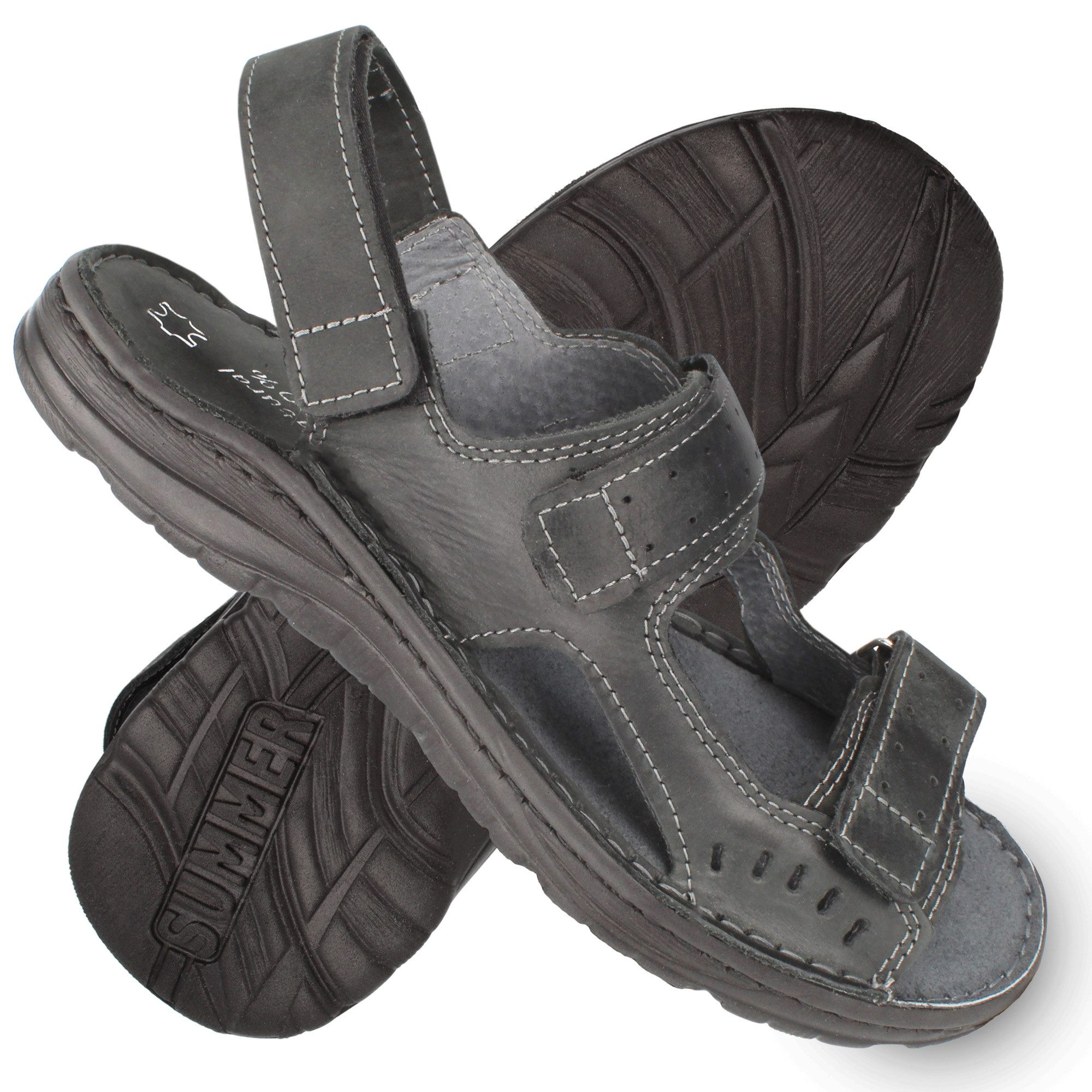 Cloque Alytus Klett-Sandalen aus Leder, Herren günstig online kaufen