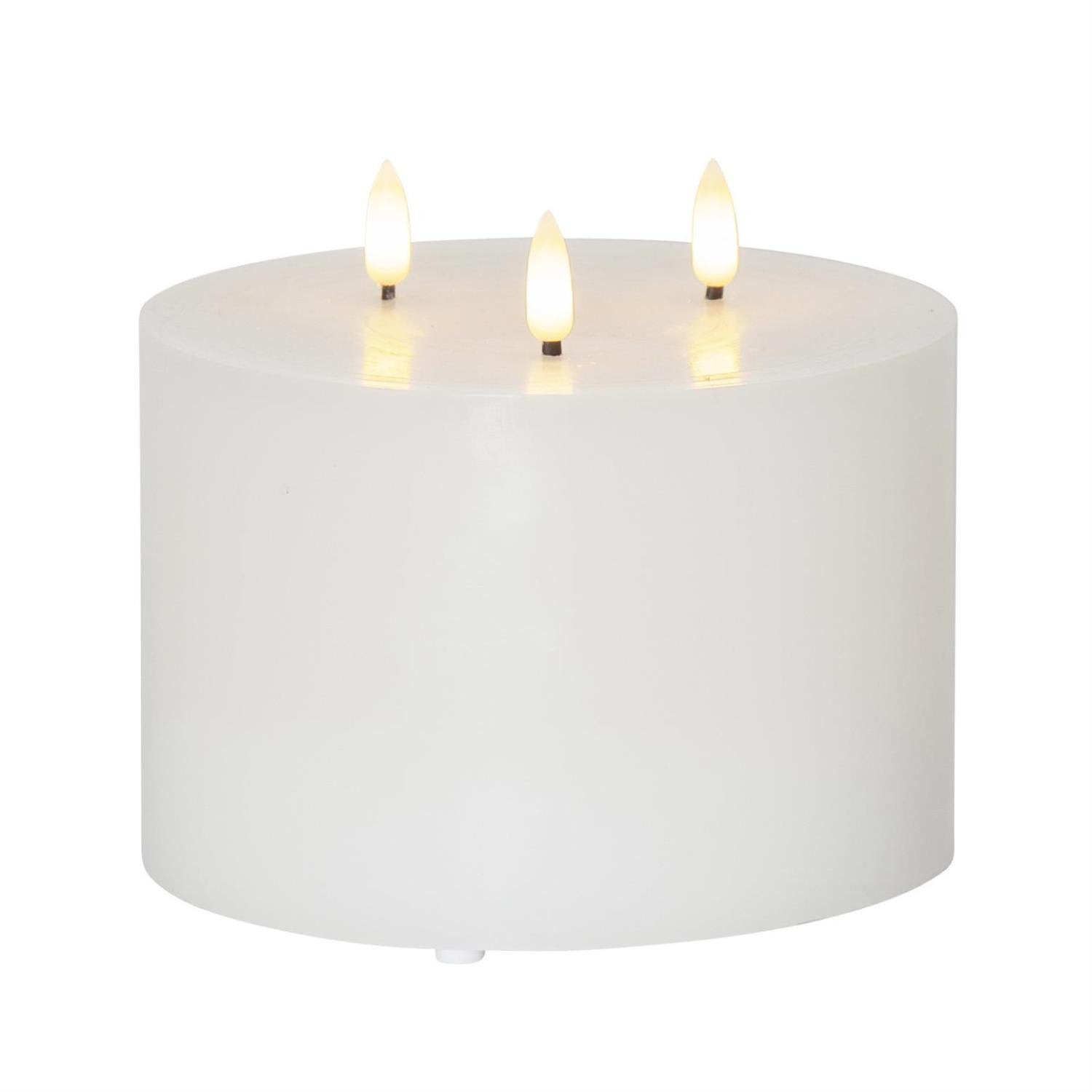 MARELIDA LED-Kerze XXL Kerze Echtwachs 3 günstig online kaufen