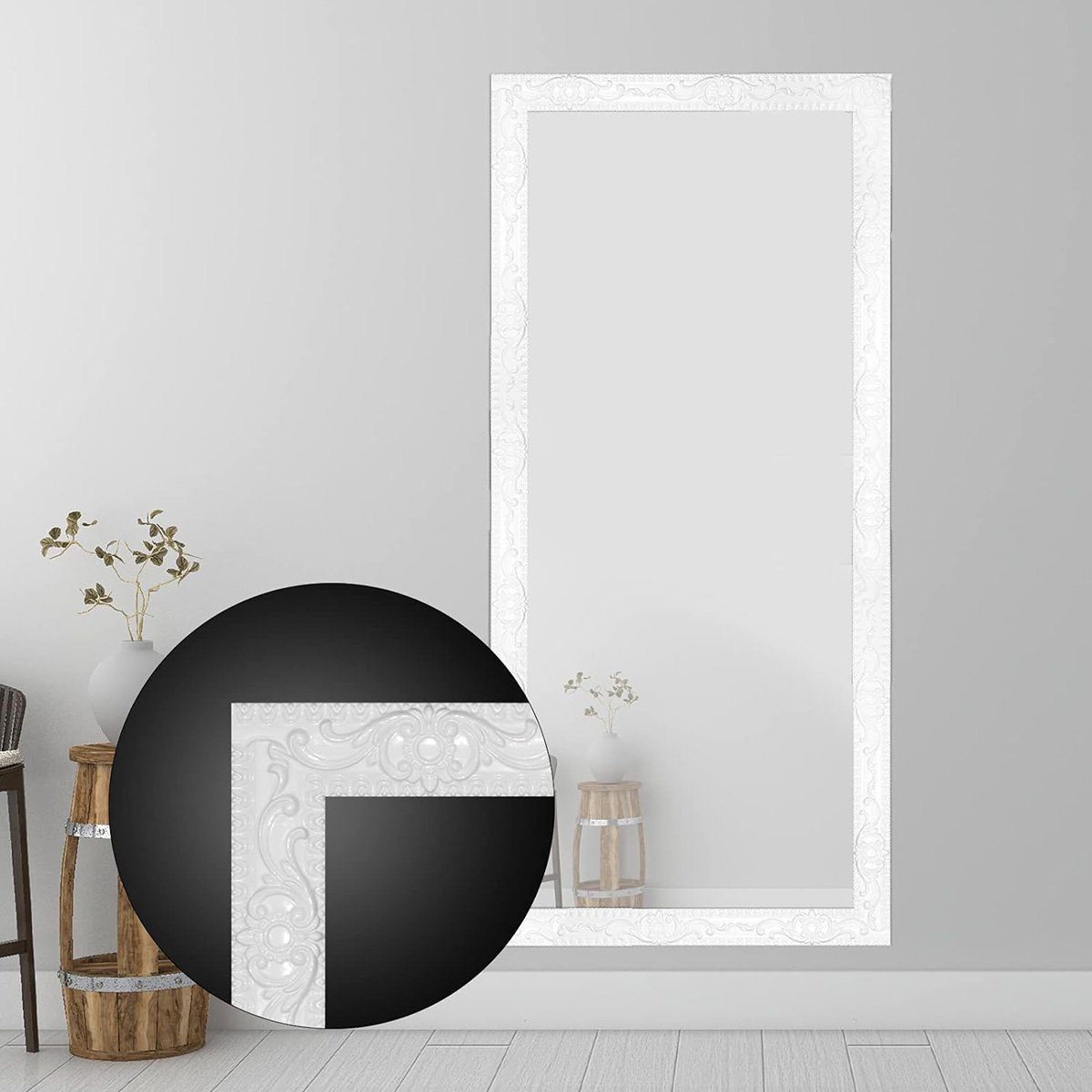 götäzer in: & flexible 16,4 1,4 Abziehen, – Decken x aufkleben Sockelleiste Einfassung ft. Wanddekorationen, für Weiss Selbstklebende Spiegelrahmen.