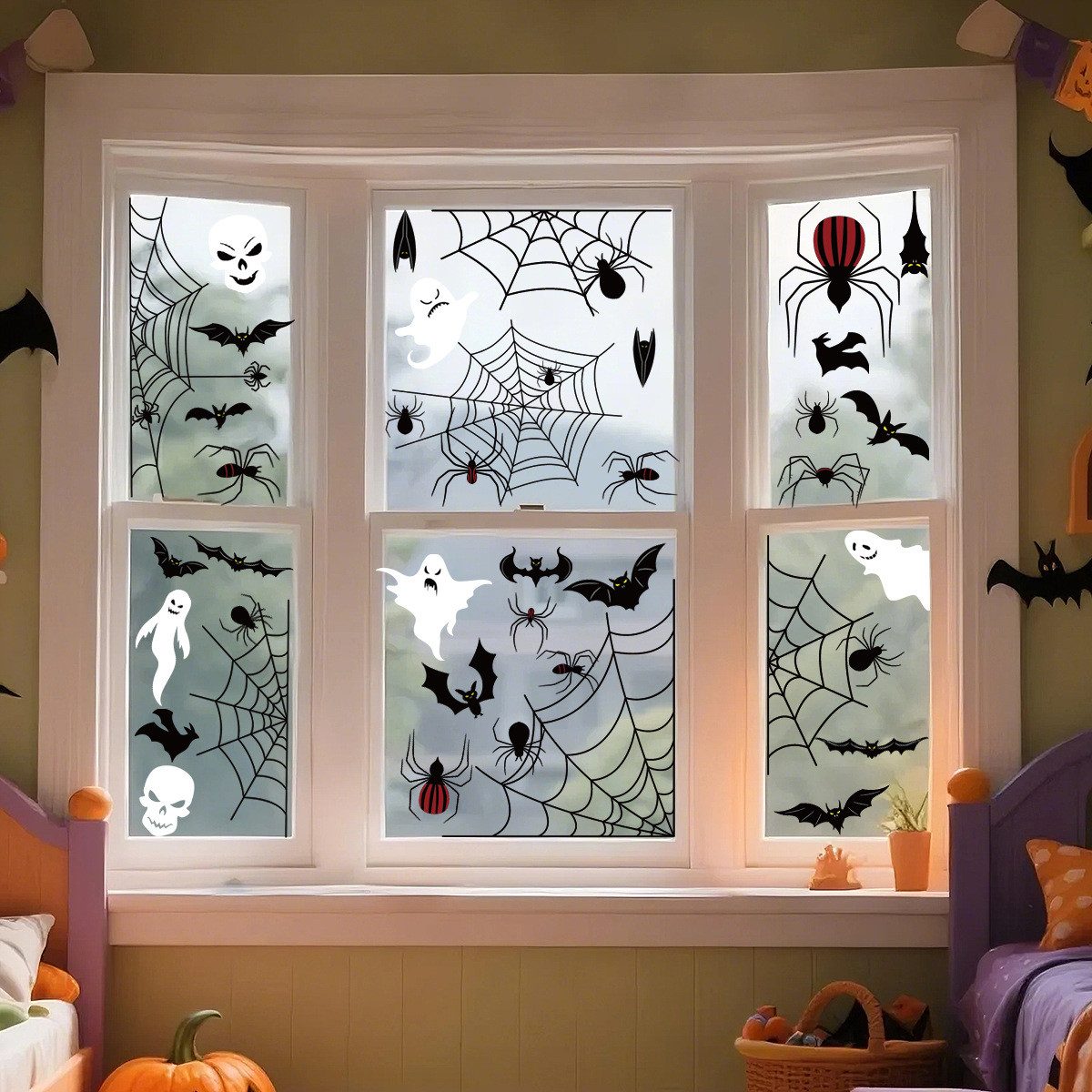Coonoor Fensterfolie 15 Stück Halloween Fensterbilder,Halloweendeko günstig online kaufen
