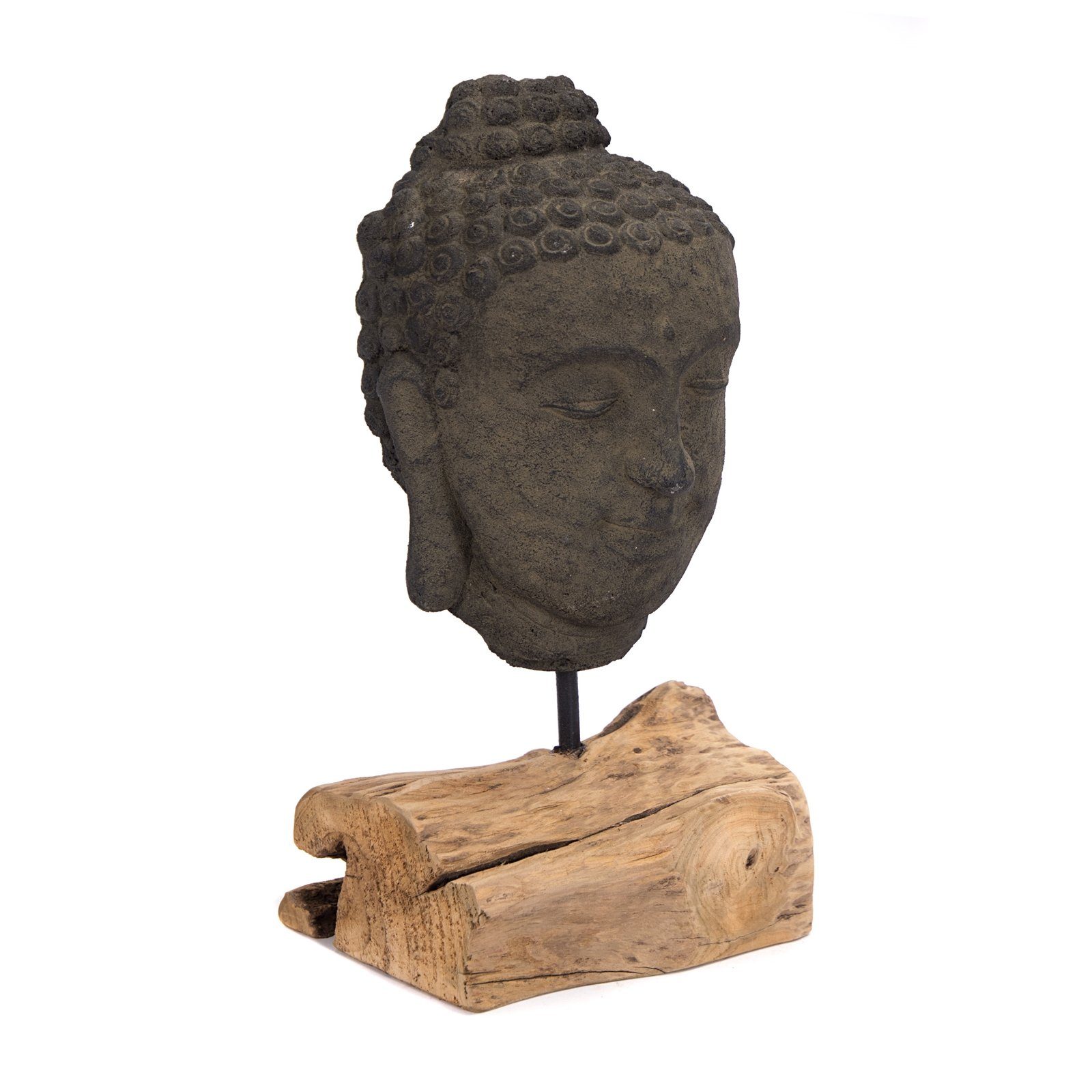 CREEDWOOD Skulptur SKULPTUR "BUDDHA", 45 cm, Beton, Buddha-Kopf, Buddha Deko Objekt | Skulpturen