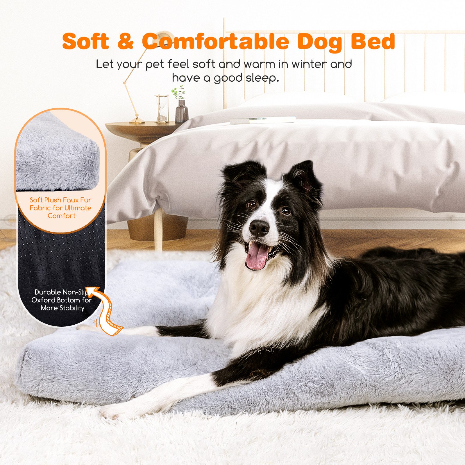 nobleza Hundematte Hundebett Grosse Hunde Waschbar Hundematte Rutschfest