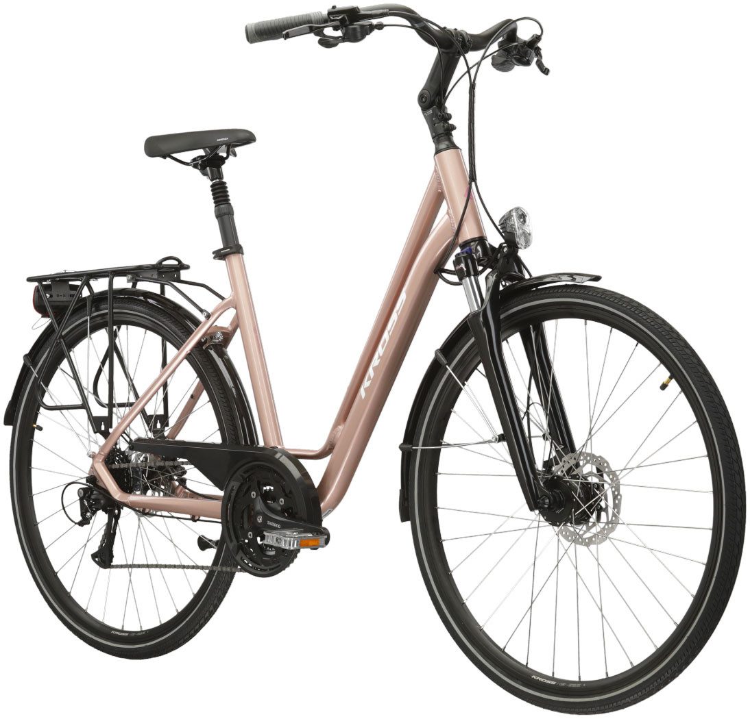 Kross Cityrad Citybike Sentio 4.0, 27 Gang Shimano ACERA T3000 Schaltwerk, Kettenschaltung