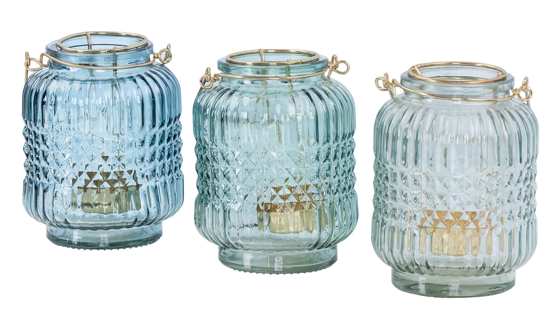 Levandeo® Windlicht, 3er Set Glas Windlicht günstig online kaufen