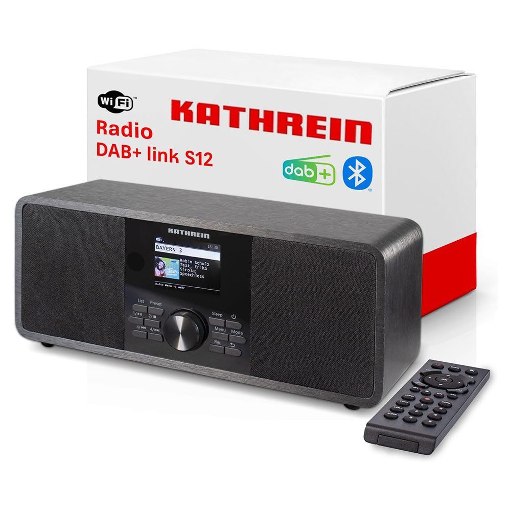 Kathrein Kathrein DAB+ link S12 schwarz stereo Radio Internetradio DAB/UKW Digitalradio (DAB)