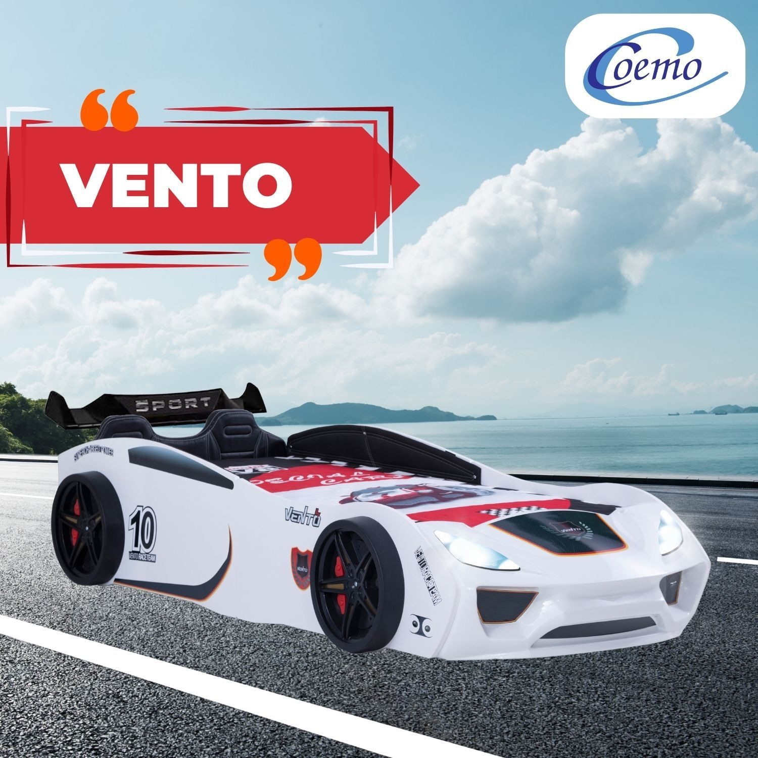 Coemo Autobett VENTO SPORT (Komplett-Set Bett günstig online kaufen