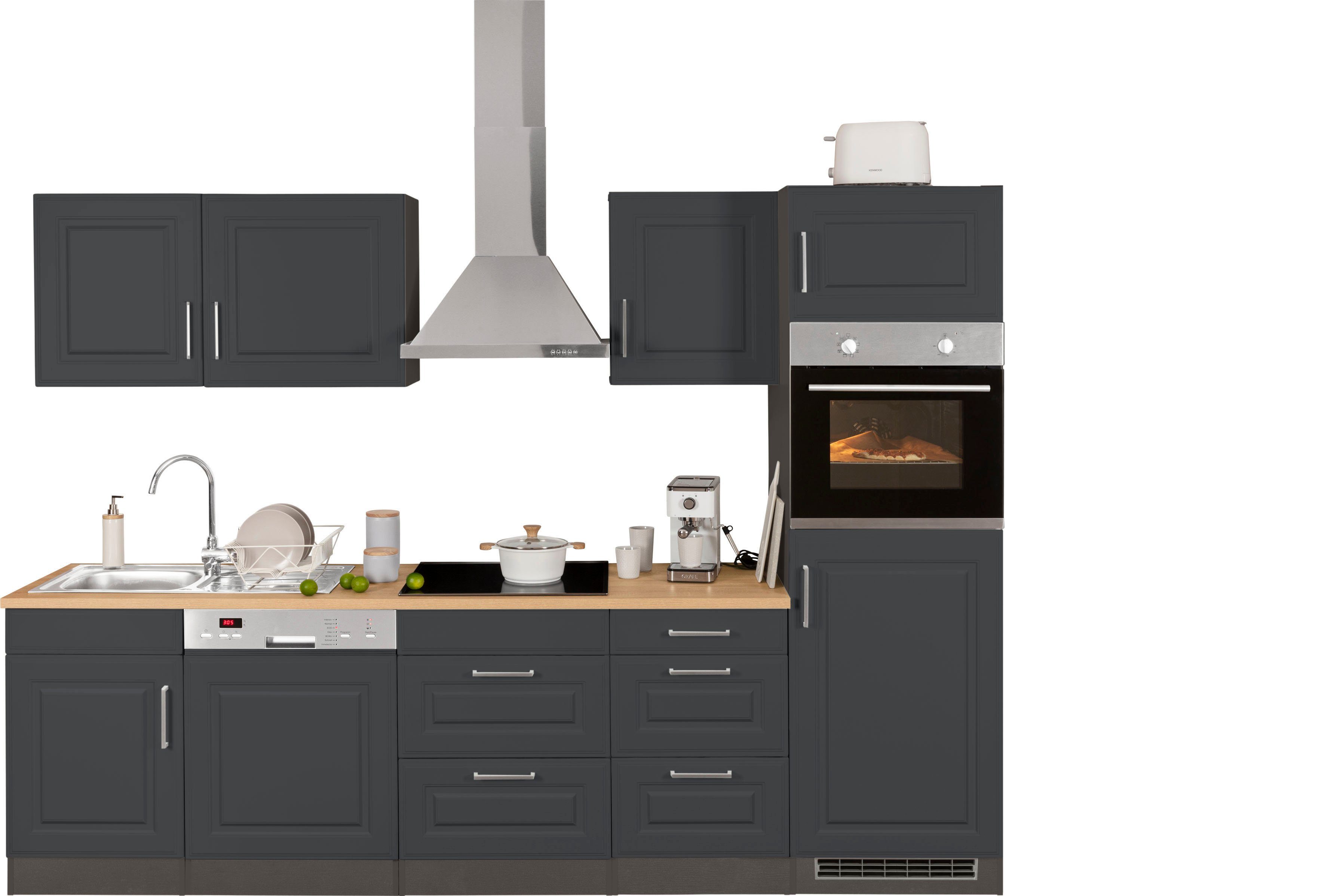 KOCHSTATION Küchenzeile KS-Stockholm, Breite 280 cm, günstig online kaufen