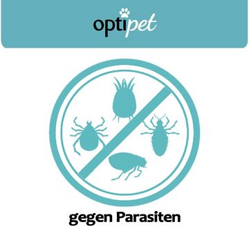 OptiPet Tiershampoo Floh Shampoo Hunde Shampoo Parasitenabwehr, 500 ml, Sofort Abweisende Wirkung gegen Parasiten in allen Entwicklungsstadien
