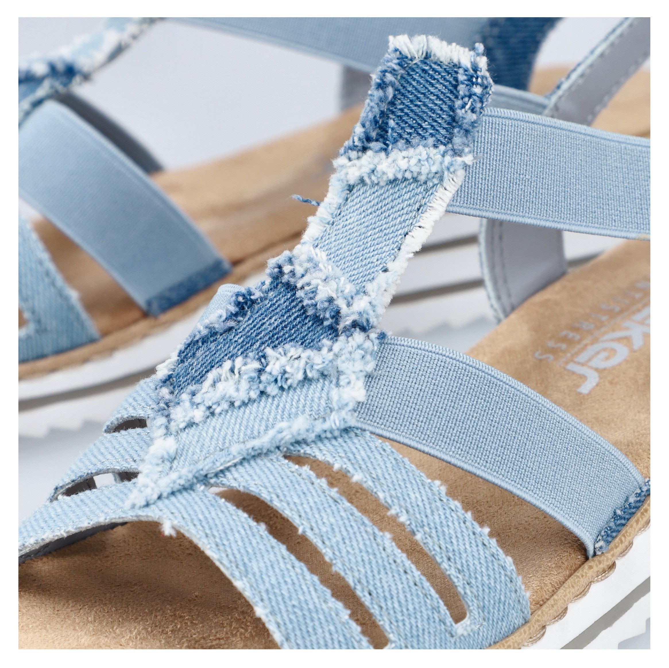 Rieker Keilsandalette Sommerschuh, Sandale, Plateau, Urlaubschuh mit seitli günstig online kaufen