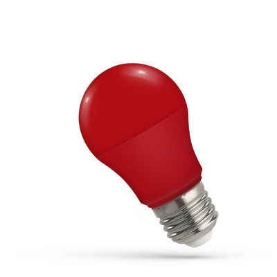 spectrum LED LED-Leuchtmittel Spectrum LED E27 A50 Farbig Bunt 4.9W Birne 270° Lichterkette Deko ROT, E27, Rot