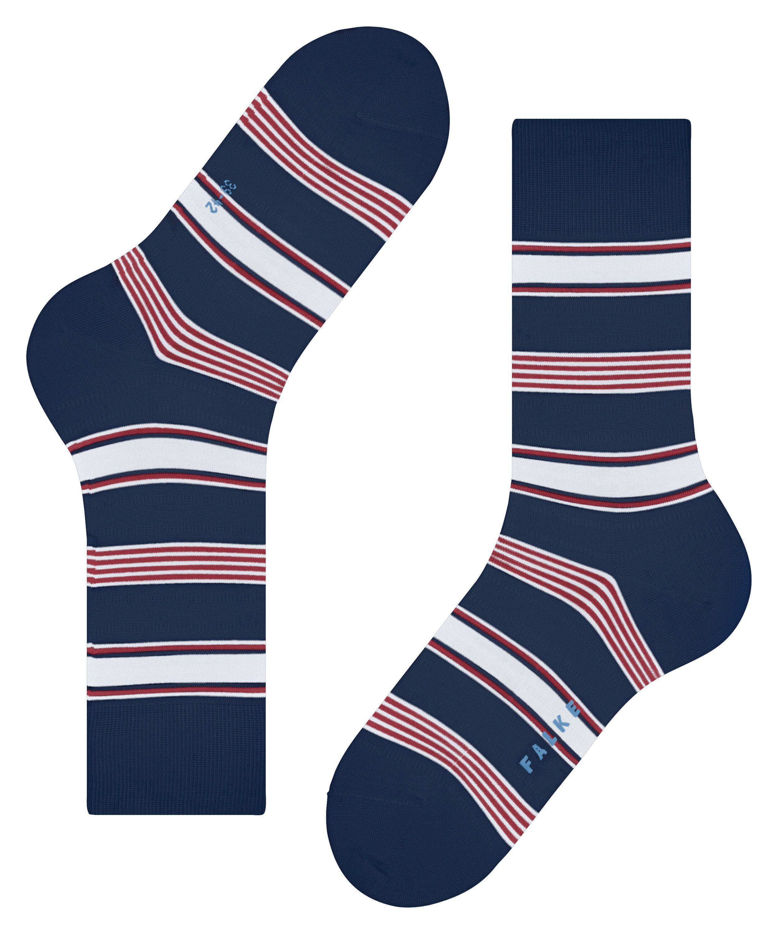 FALKE Socken Marina Stripe blue royal (1-Paar) (6000)