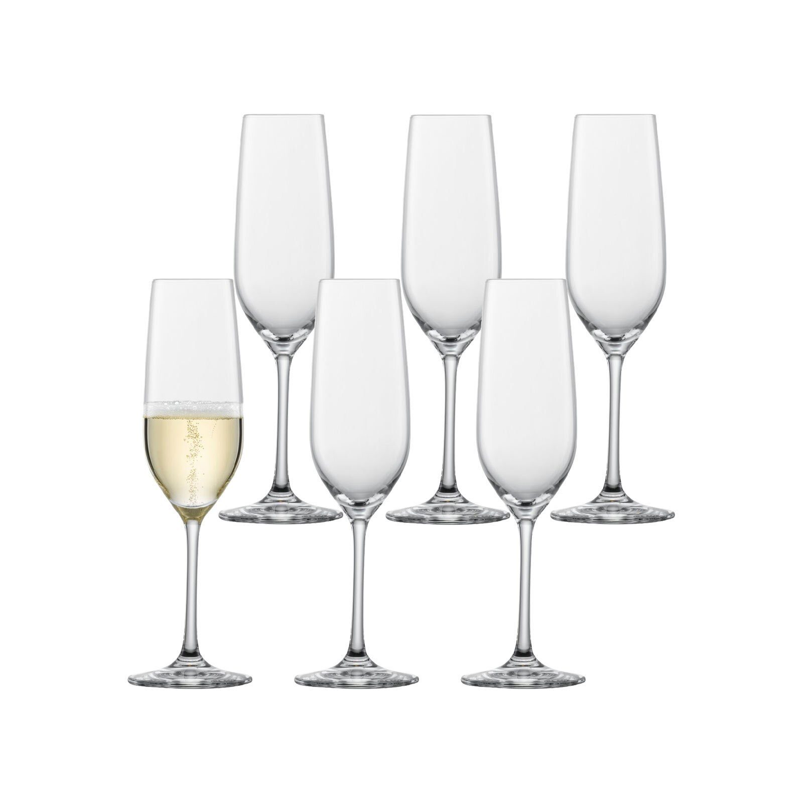 SCHOTT-ZWIESEL Sektglas Viña Келихи для шампанського mit Moussierpunkt 227 ml 6er Set, Glas