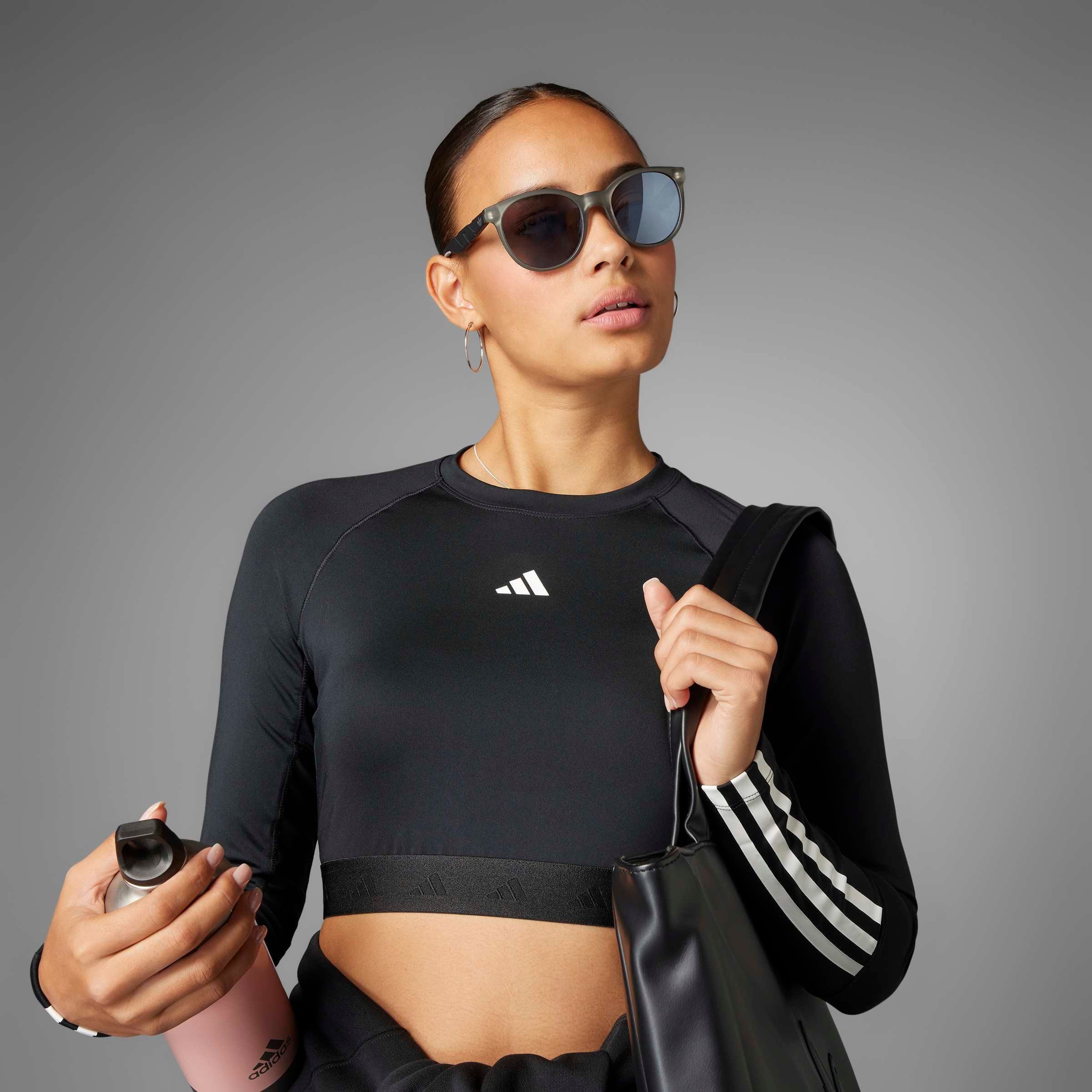 adidas Performance Funktionsshirt HYPERGLAM TRAINING CROPPED LONGSLEEVE