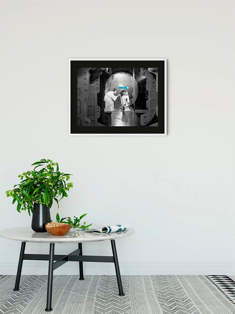 Komar Bild Star Wars Classic Leia R2D2 Upload, Star Wars (1 St), Wandbild zur Dekoration im Kinderzimmer - ohne Rahmen