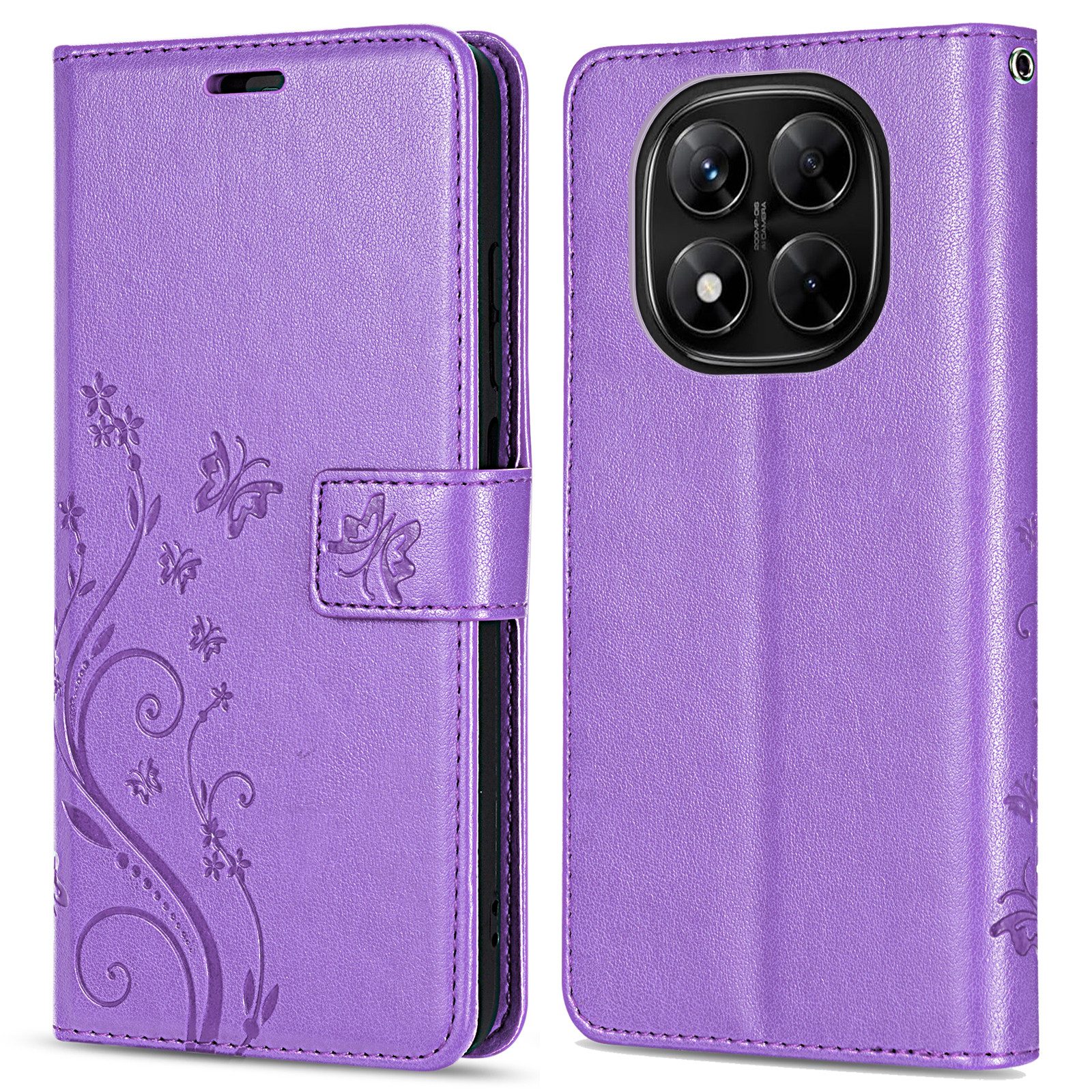 betterfon Handyhülle für Xiaomi Redmi Note 14 Pro 5G Wallet Case Flip Cover, Bookstyle-Hülle: Magnetverschluss 3 Kartenfächer & Standfunktion – Bild 4 von 5