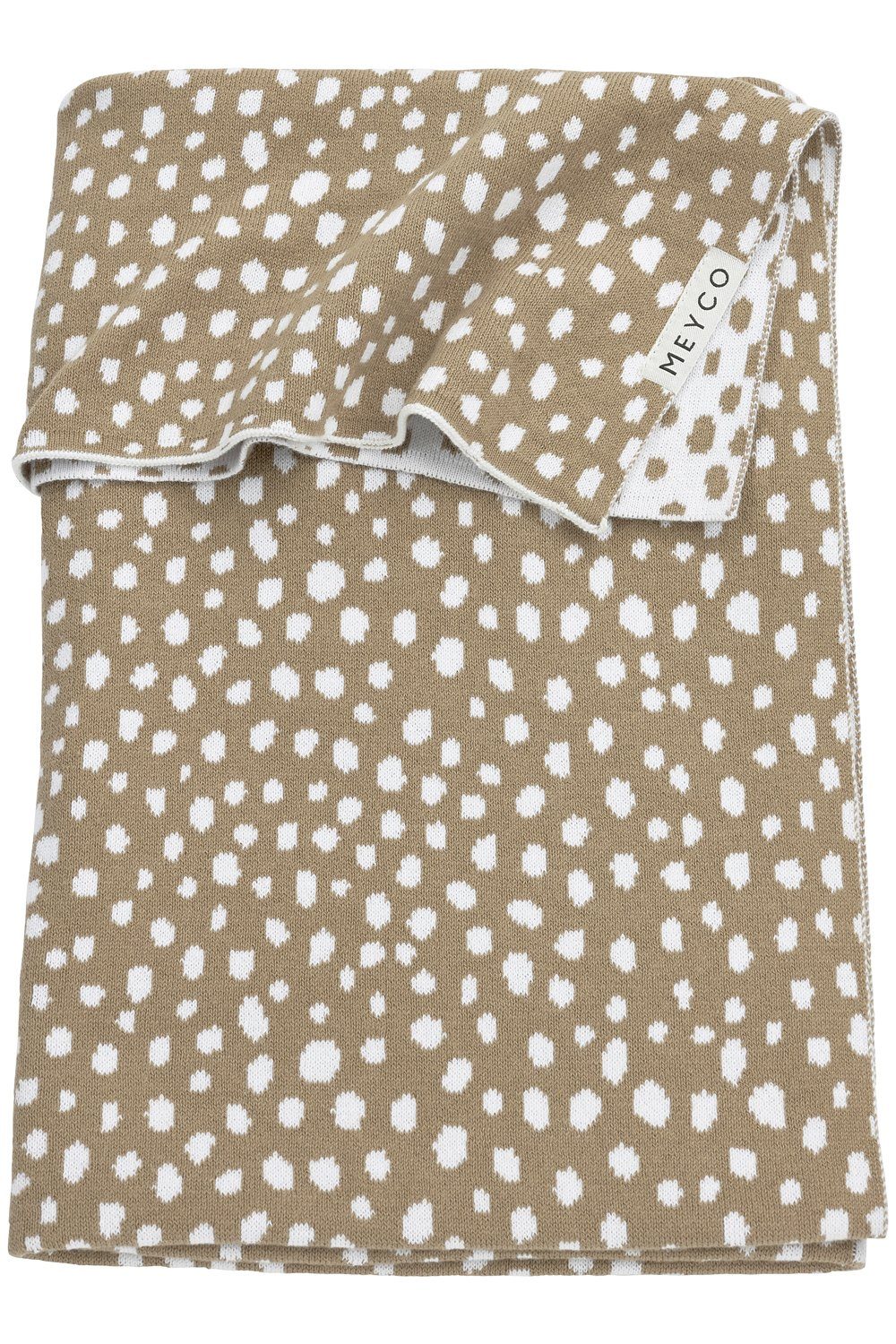 Taupe, Baby, Meyco 75x100cm Cheetah Babydecke