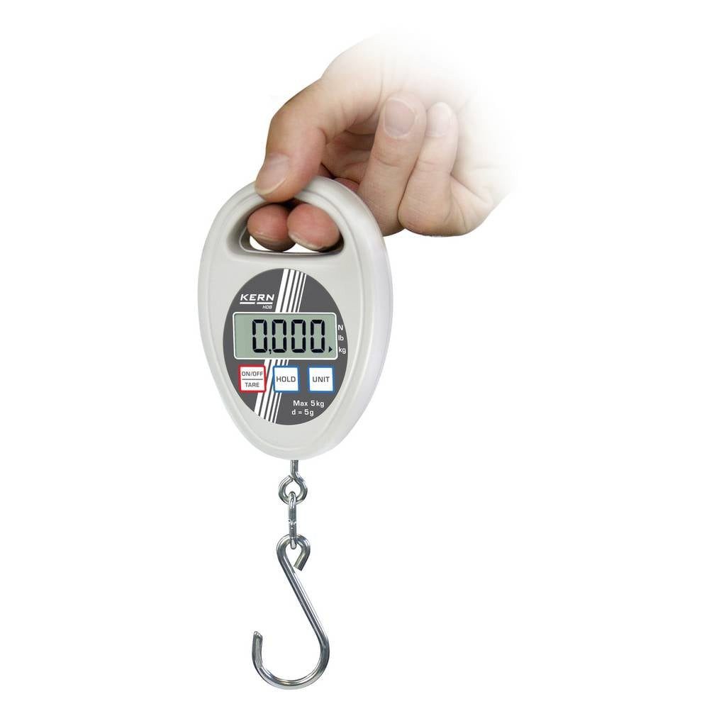 Kern Kofferwaage Hängewaage Max 10 kg, d 0.01 kg HDB 10K10N, Kalibrierbar, Mit Haken