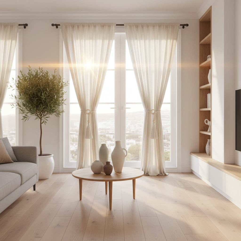 FOUORTUNATE-BEE Dekoklammer für Raffhalter 2er Vorhanghalter Baumwollseil Quasten Gardinen Raffhalter Deko, (2-tlg), Gardinenhalter Boho Wohnzimmer Schlafzimmer – Bild 2 von 5