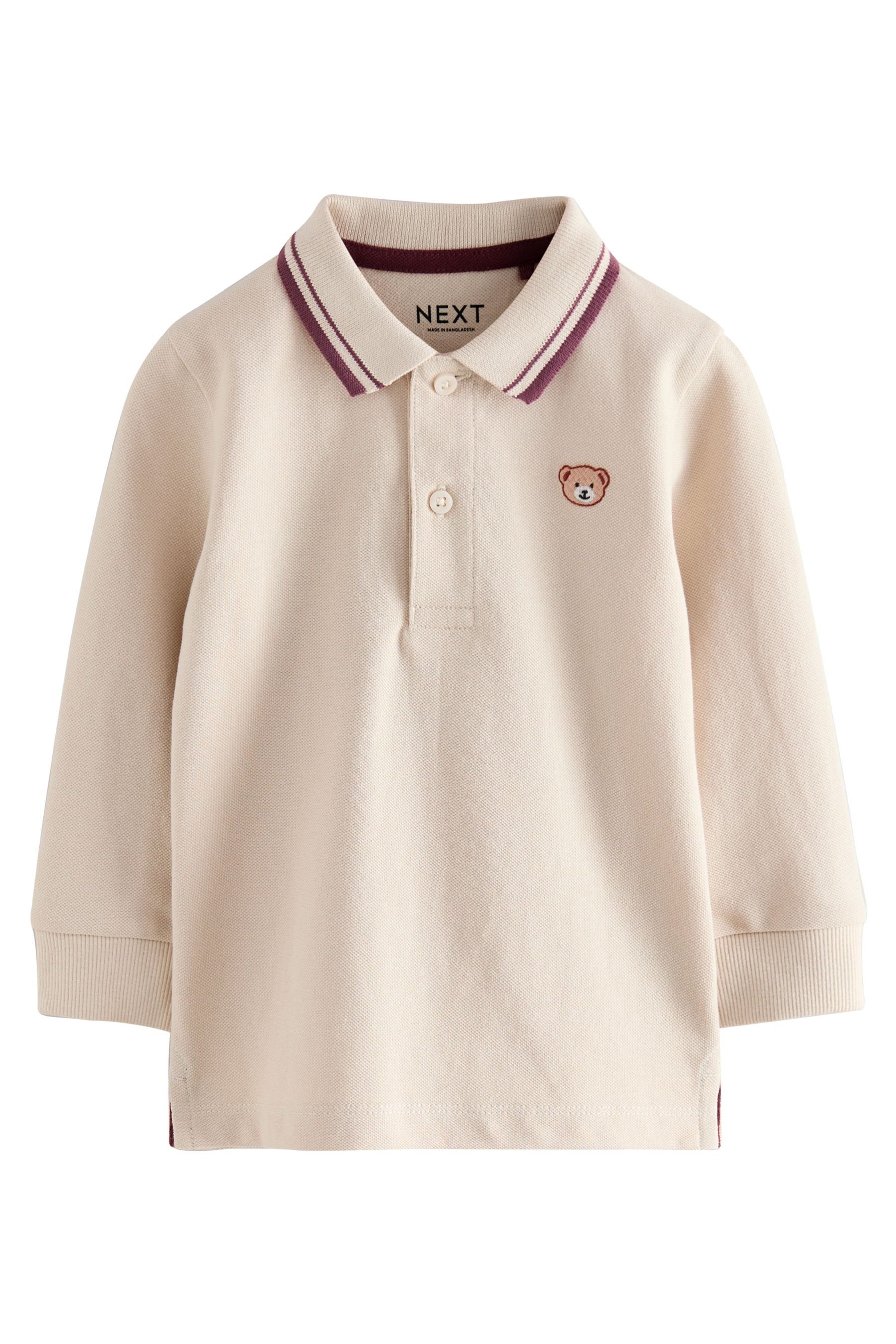 Next Langarm-Poloshirt Langärmeliges Polo-Shirt (1-tlg) günstig online kaufen