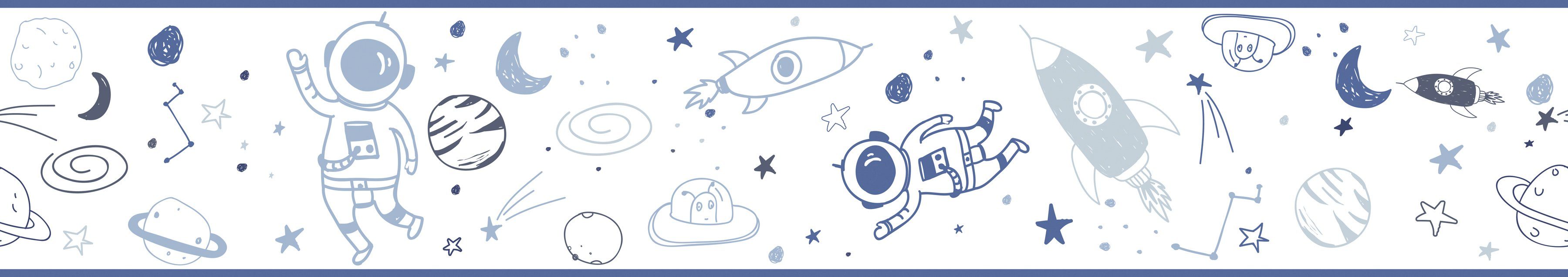 Marburg Kindertapete, Weltall, matt, (1 St), moderne Tapete für Wohnzimmer günstig online kaufen