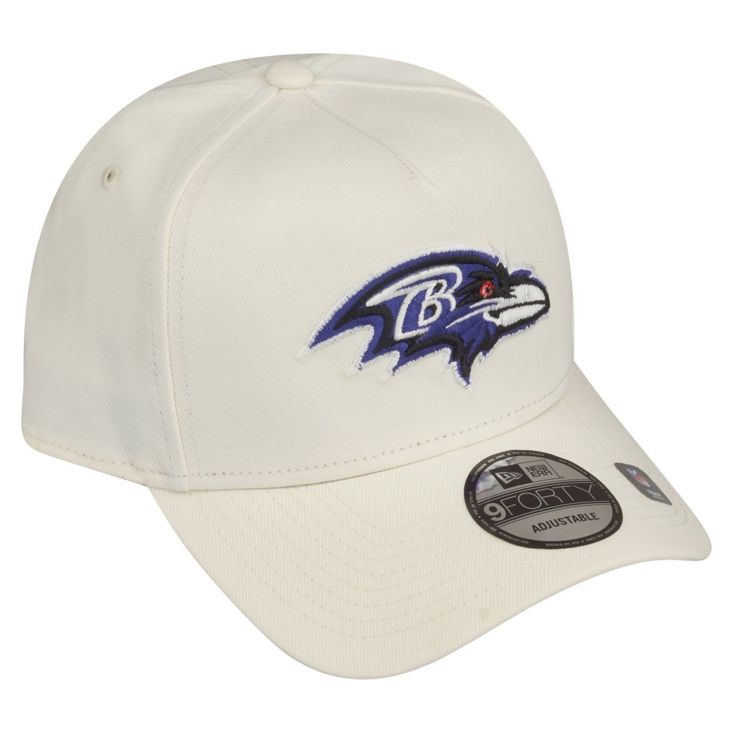 New Era Ravens NFL 9Forty AFrame TEAMS Trucker Trucker Cap Baltimore white chrome