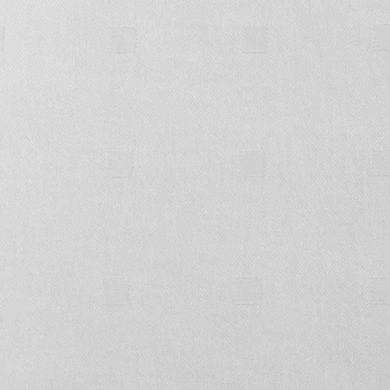 Stoff Tischdeckenstoff Damast Baumwolle CRYSTAL Kästchen weiß 1,65m