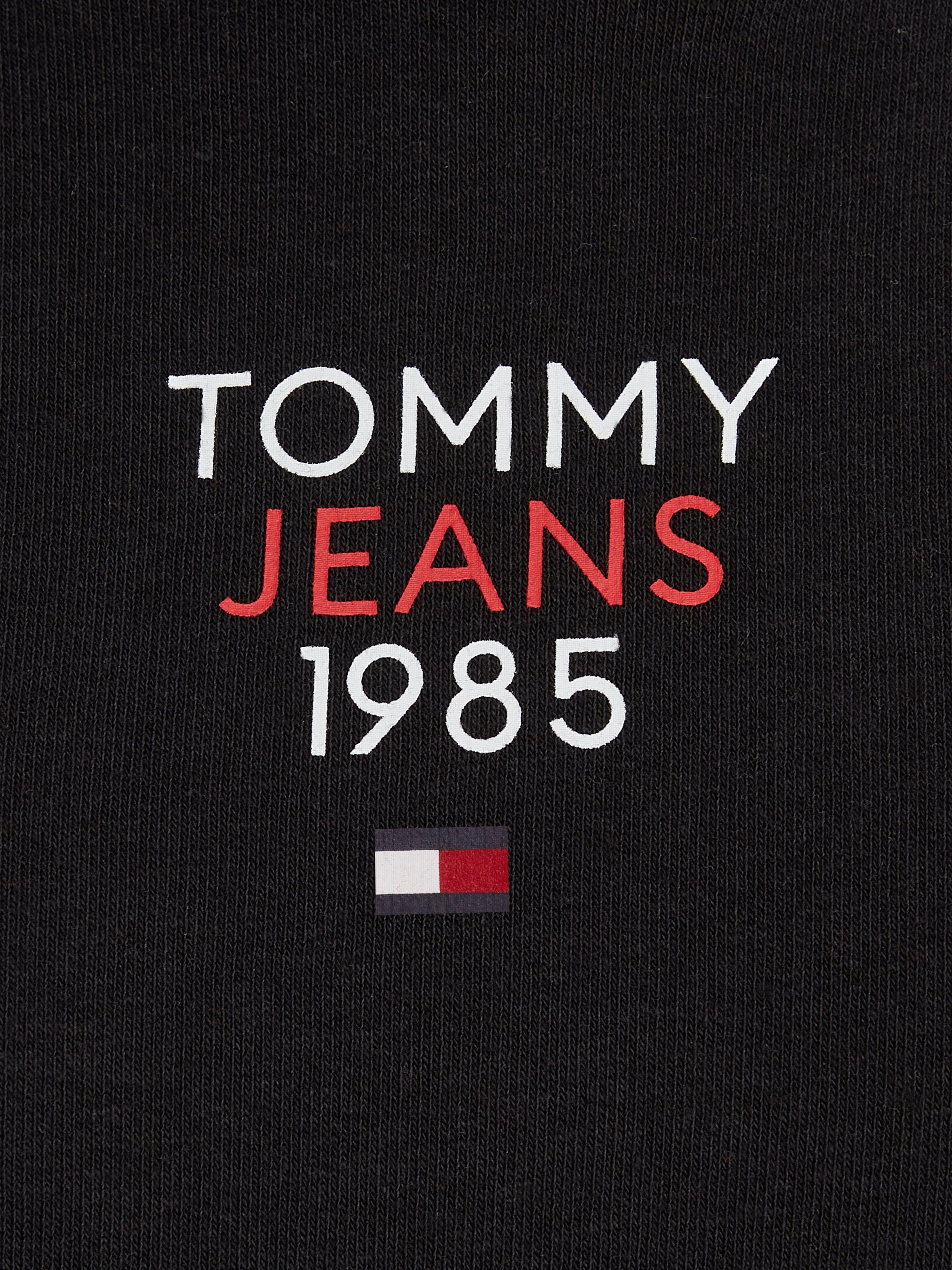 HOOD RLX mit EXT Tommy Stickerei LOGO1 Black Markenlabel ESSENTIAL Kapuzensweatshirt TJW Jeans