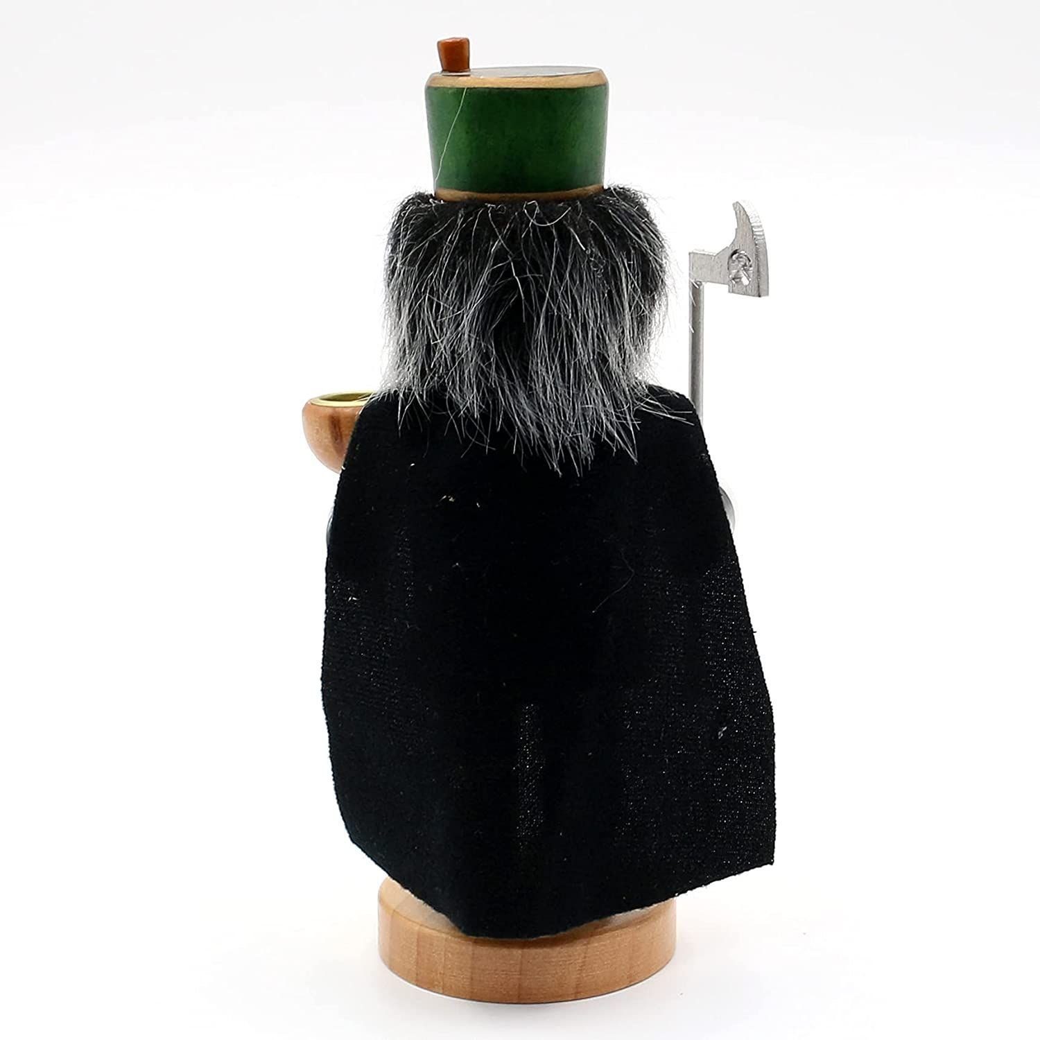Dekoteam24 Räuchermännchen Räucherfigur - Bergmann mit Umhang u. Lichthalter - 9x6x17cm – Bild 3 von 5