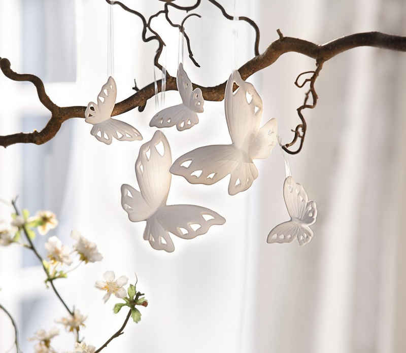 Dekoleidenschaft Dekohänger "Schmetterling" verschiedene Modelle, Frühlingsdeko zum Aufhängen (5 St., 5 St., oder 12 St. im Set), Fensterdeko hängend, Hängedeko, Fensterschmuck, Hängedekoration