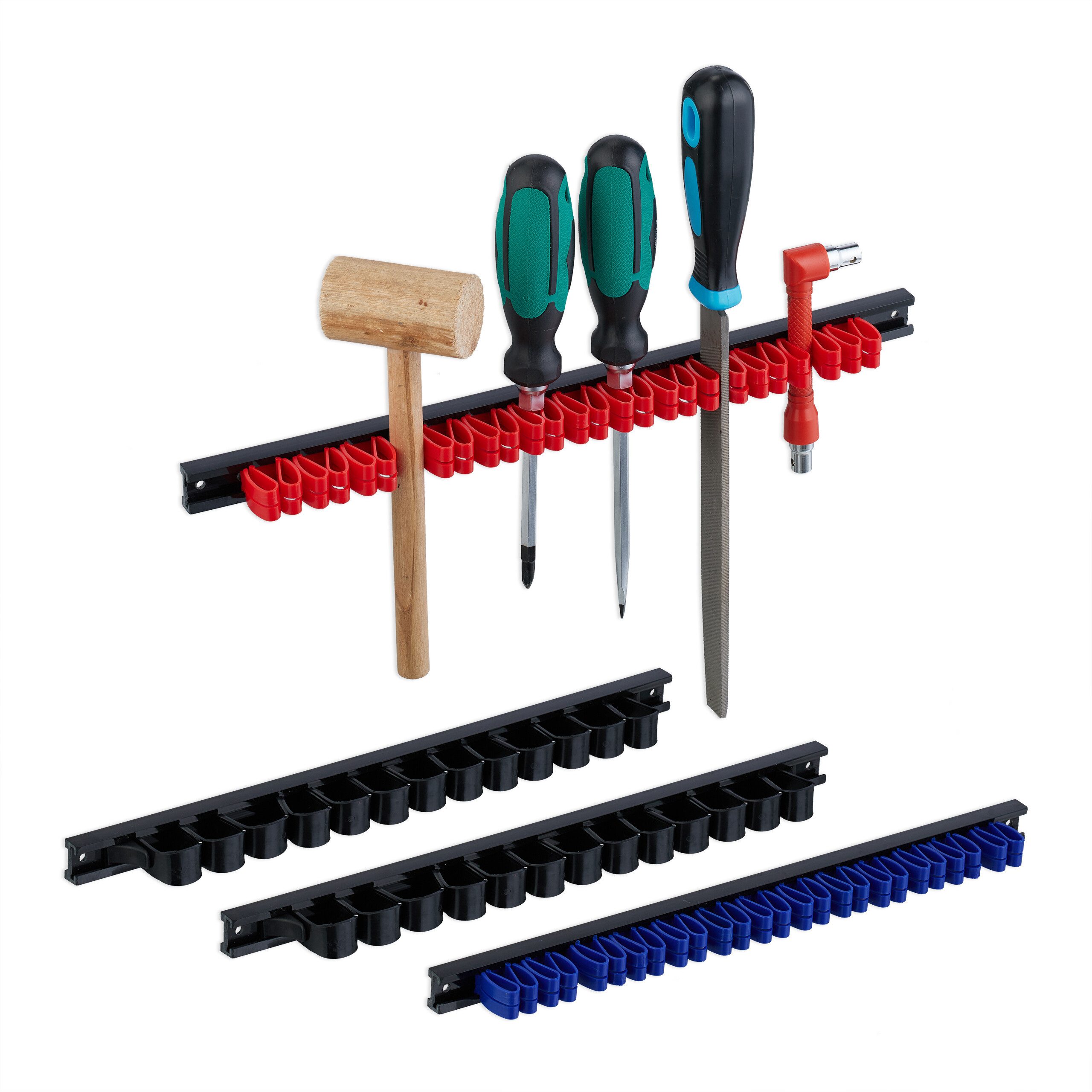 relaxdays Klemmhalter Werkzeughalter 4er Set, 4-tlg. günstig online kaufen