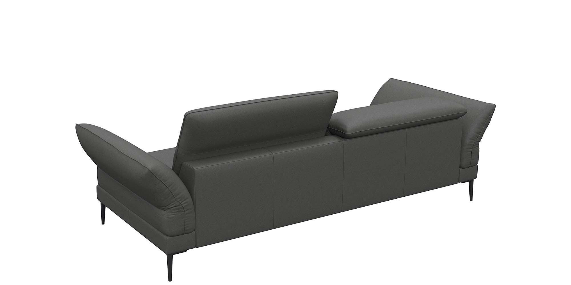 FLEXLUX 3-Sitzer Salino, Funktionssofa, Relaxsofa, Sofa mit Arm- und Kopfteil-Verstellungen, Kaltschaum & Stahl-Wellen