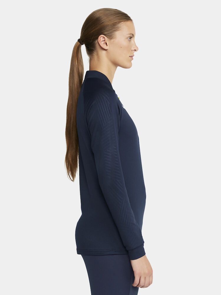 Craft Langarmshirt Extend Halfzip (hohe Bewegungsfreiheit, bequeme Passform) navyblau