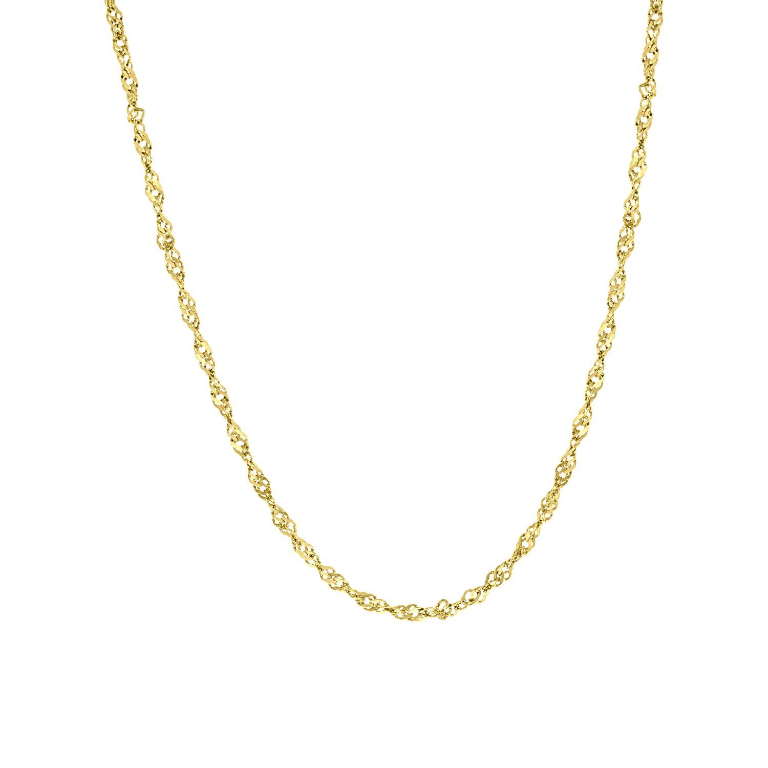 LUCARDI Kette ohne Anhänger Halskette - Stahl - Gold - Damen