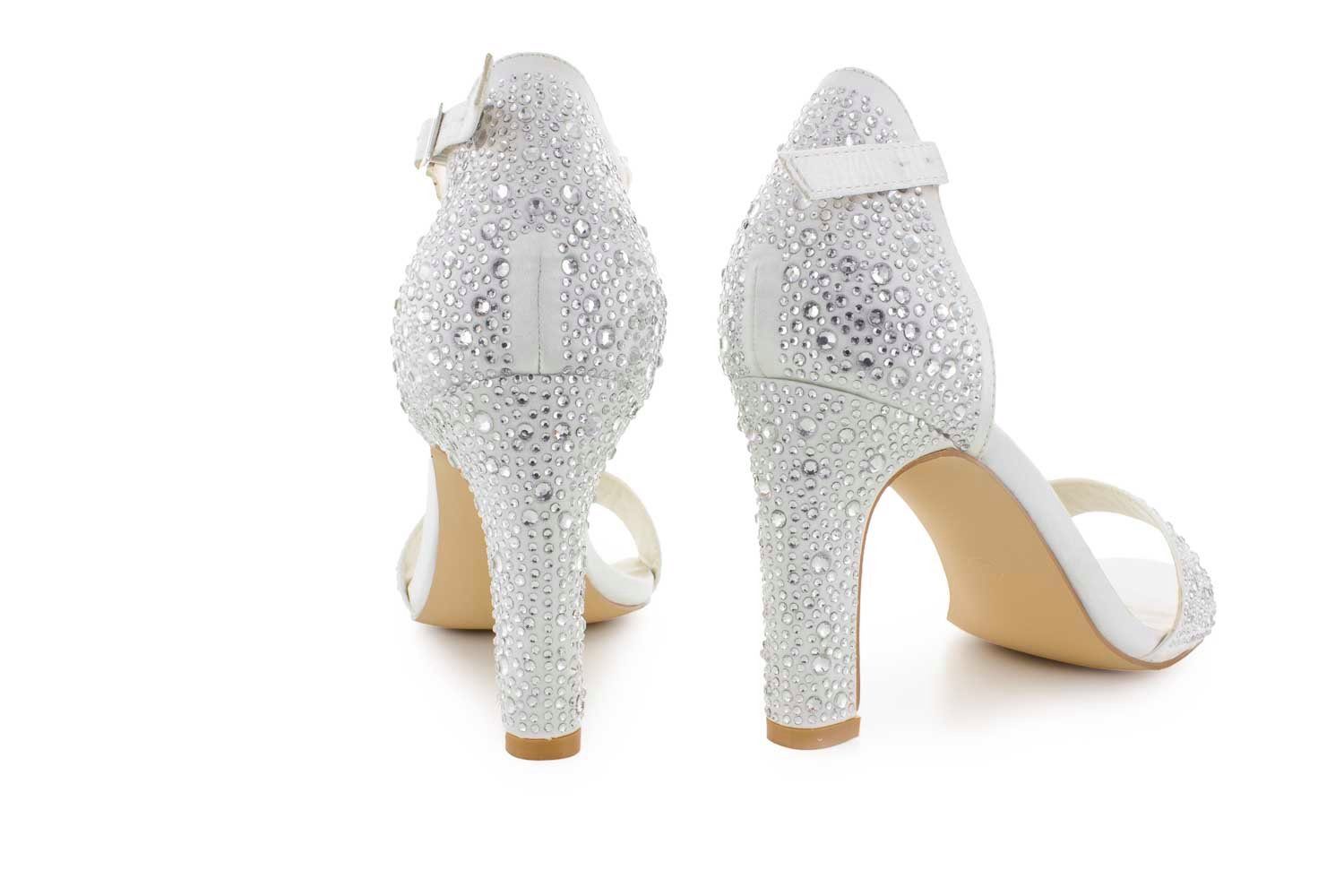 White Lady 862 zirkonia Satin-Strass Sandalette