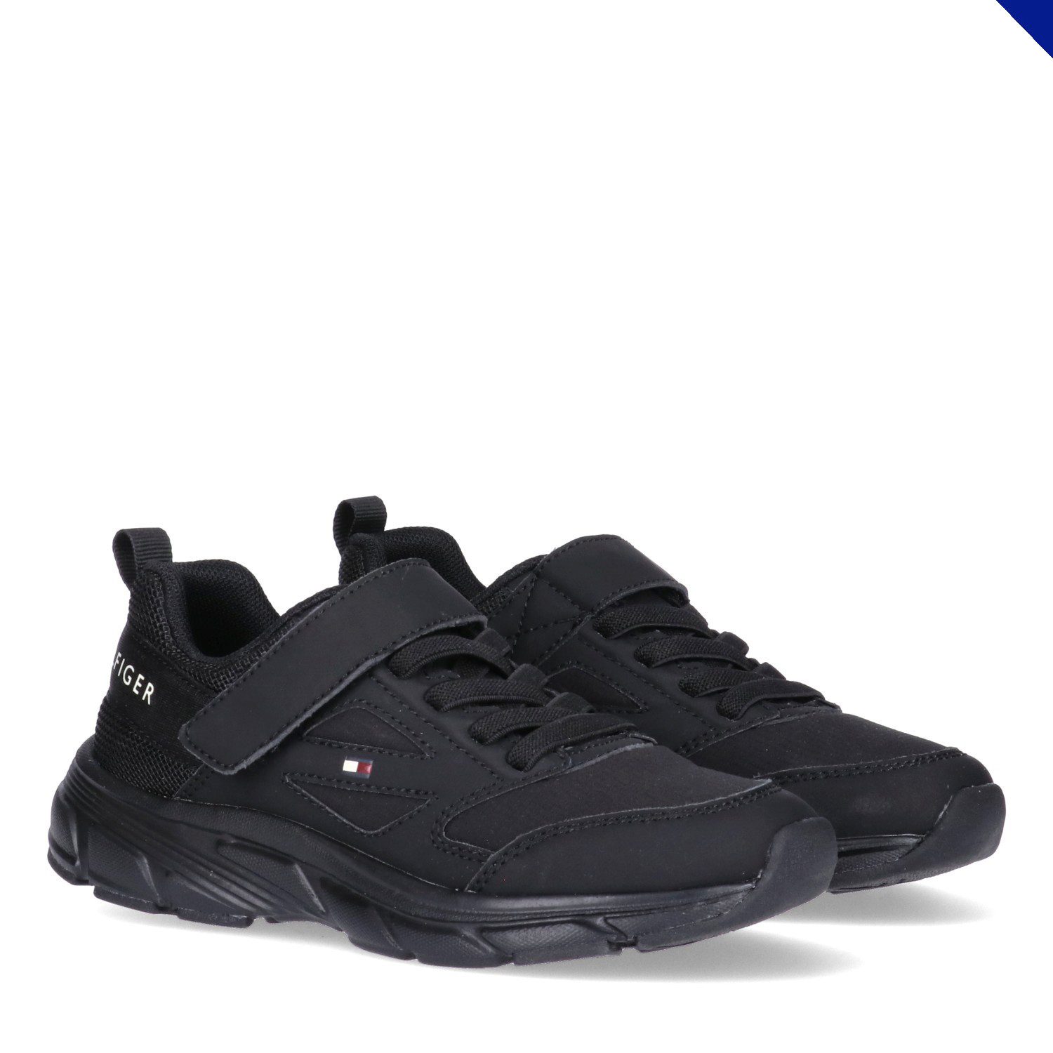 Tommy Hilfiger Sneaker Freizeitschuh, Halbschuh, Slipper mit elastischen Schnürsenkeln