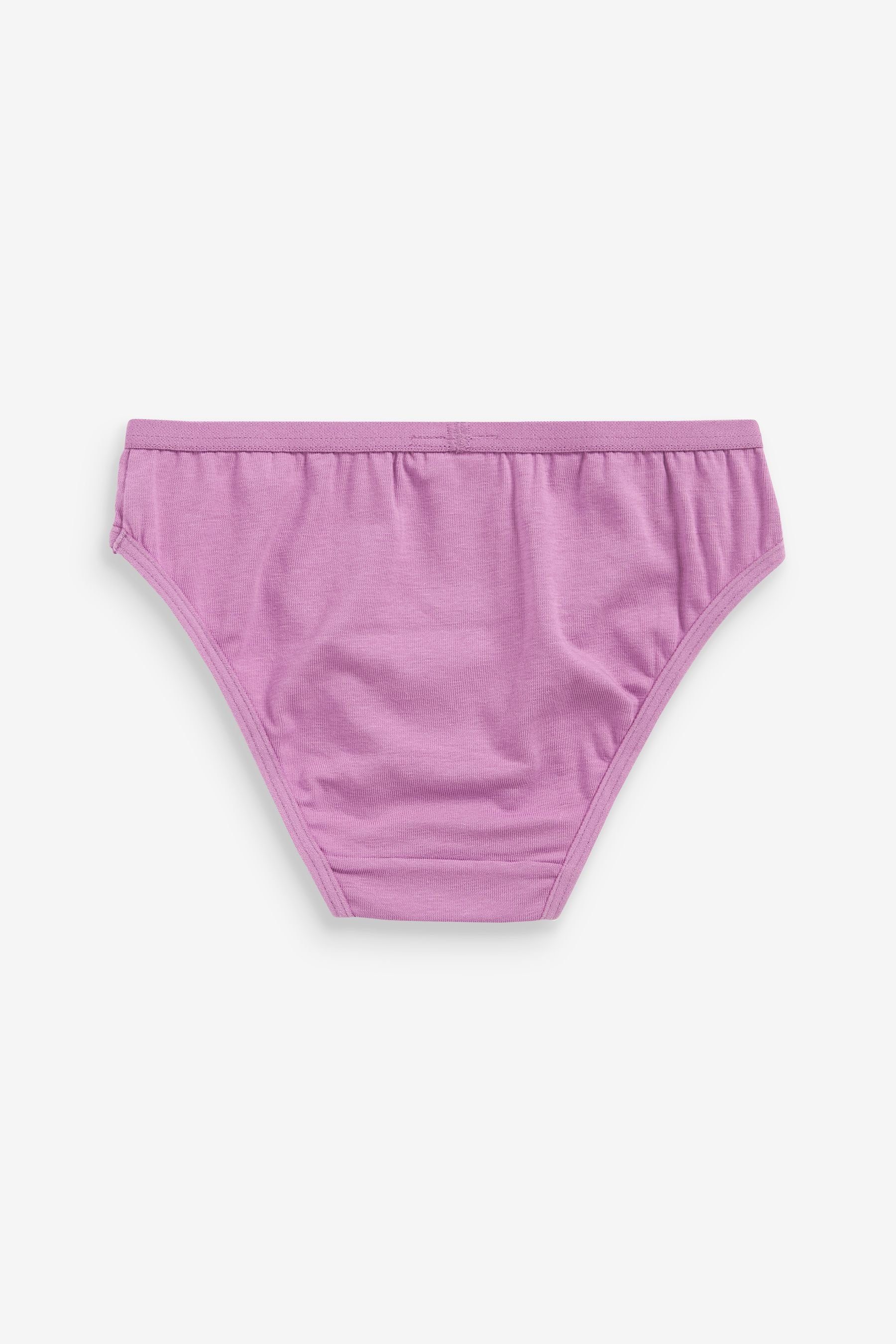 Bikinislips Next 7er-Pack gestreifte Bikinislip Pink/Purple Gepunktete und (7-St) im