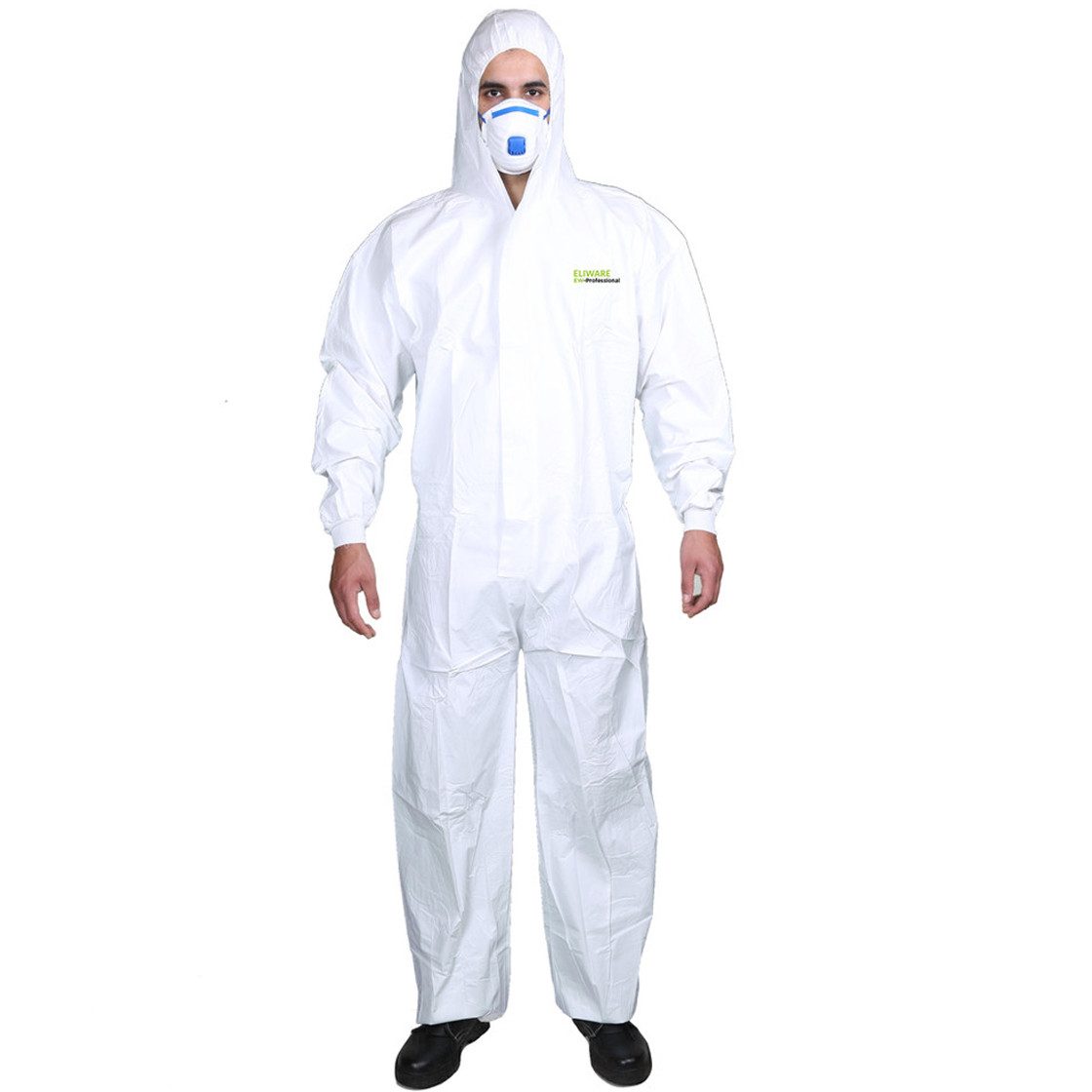 made2trade Overall Einweg Overall Schutz Anzug mit Kapuze - Kategorie 3 Typ 5 & 6