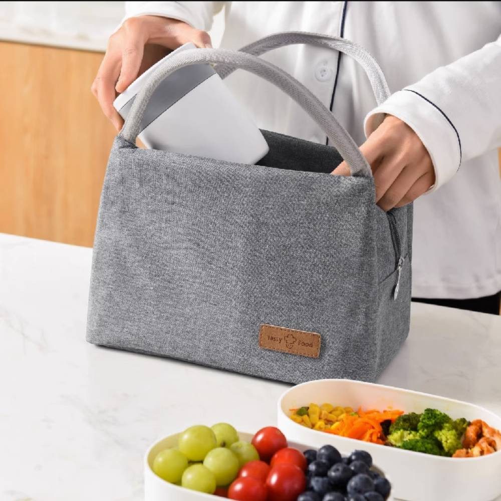 Blusmart Lunchbox Isolierte Lunch Tasche mit Aluminiumfolie, klein, (Bento Lunch Handtasche, 1-tlg., Picknicktasche), für Büro angestellte und Studenten