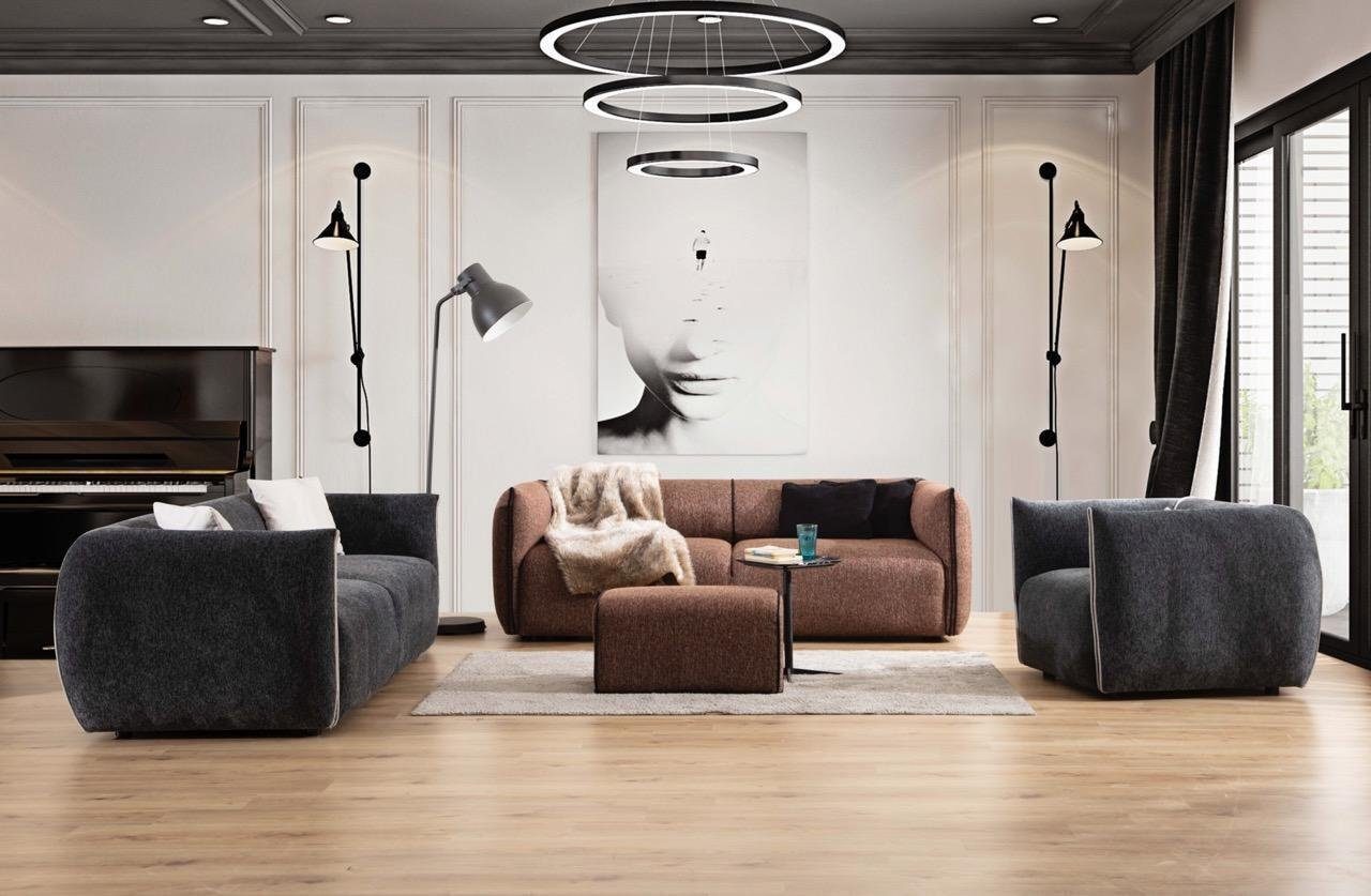 JVmoebel Made Sofa Europa Möbel Couchen Sofa Couch 2 2tlg., Sofagarnitur Teile, Luxus 3+1 in