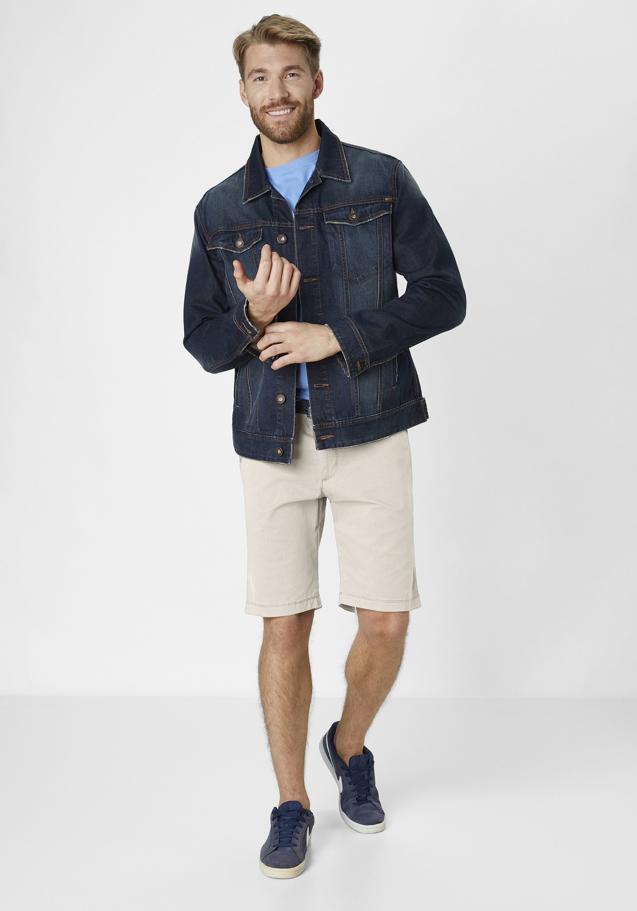 Redpoint Chinoshorts Surrey Chinoshorts mit Stretch und dezentem Printmuster