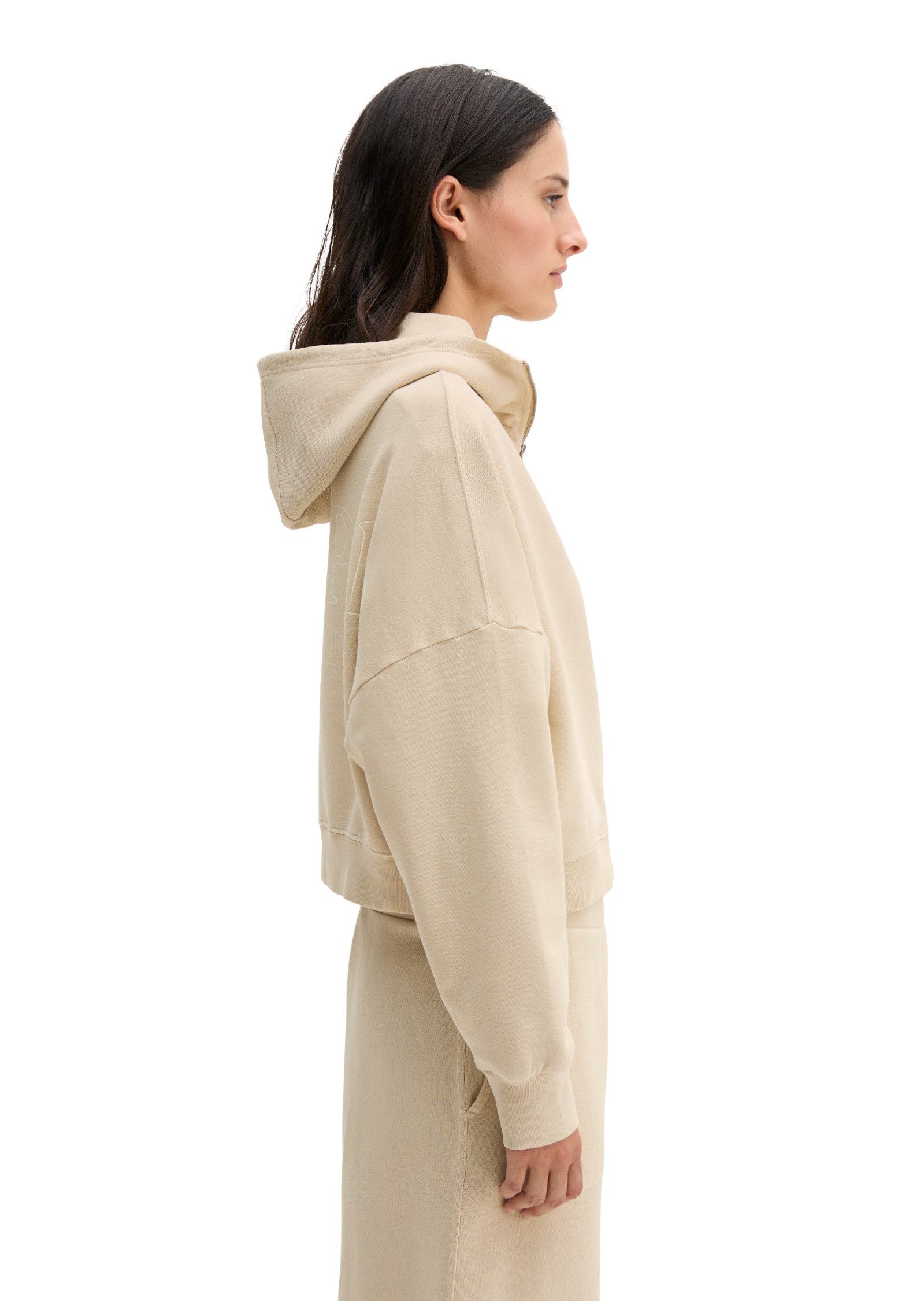 Marc O'Polo Sweatjacke mit recycelter Baumwolle