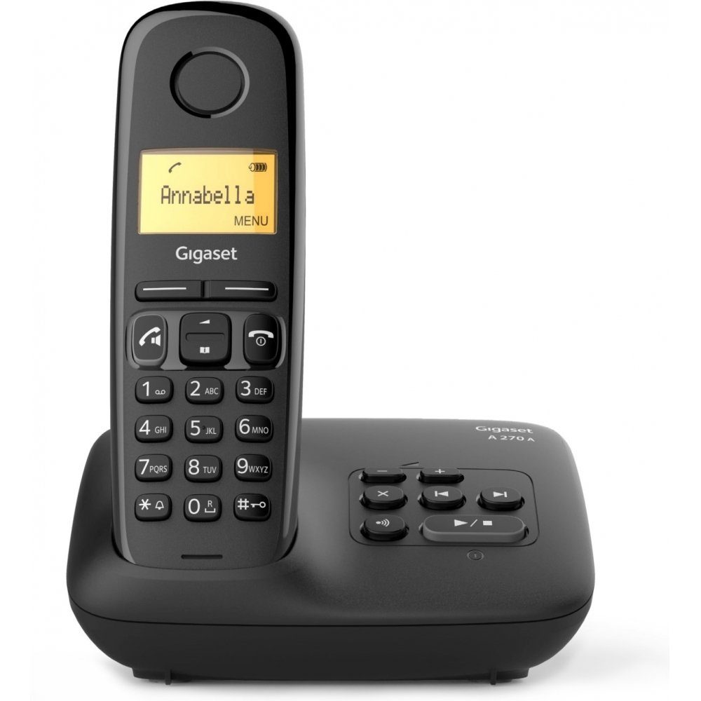 Gigaset A270 A Schnurloses schwarz Telefon - - DECT-Telefon