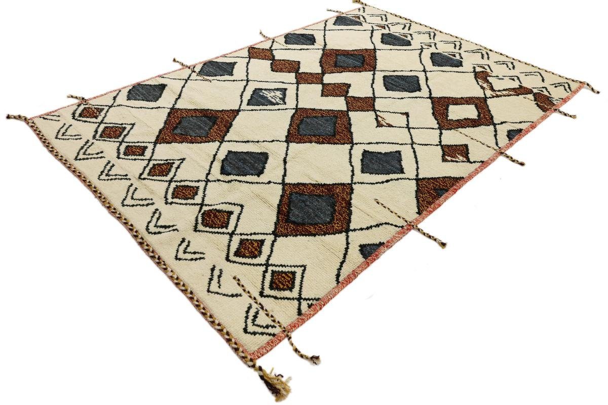 Design Berber Handgeknüpfter mm Orientteppich, Maroccan Nain 25 Moderner Trading, Orientteppich Höhe: rechteckig, 181x275