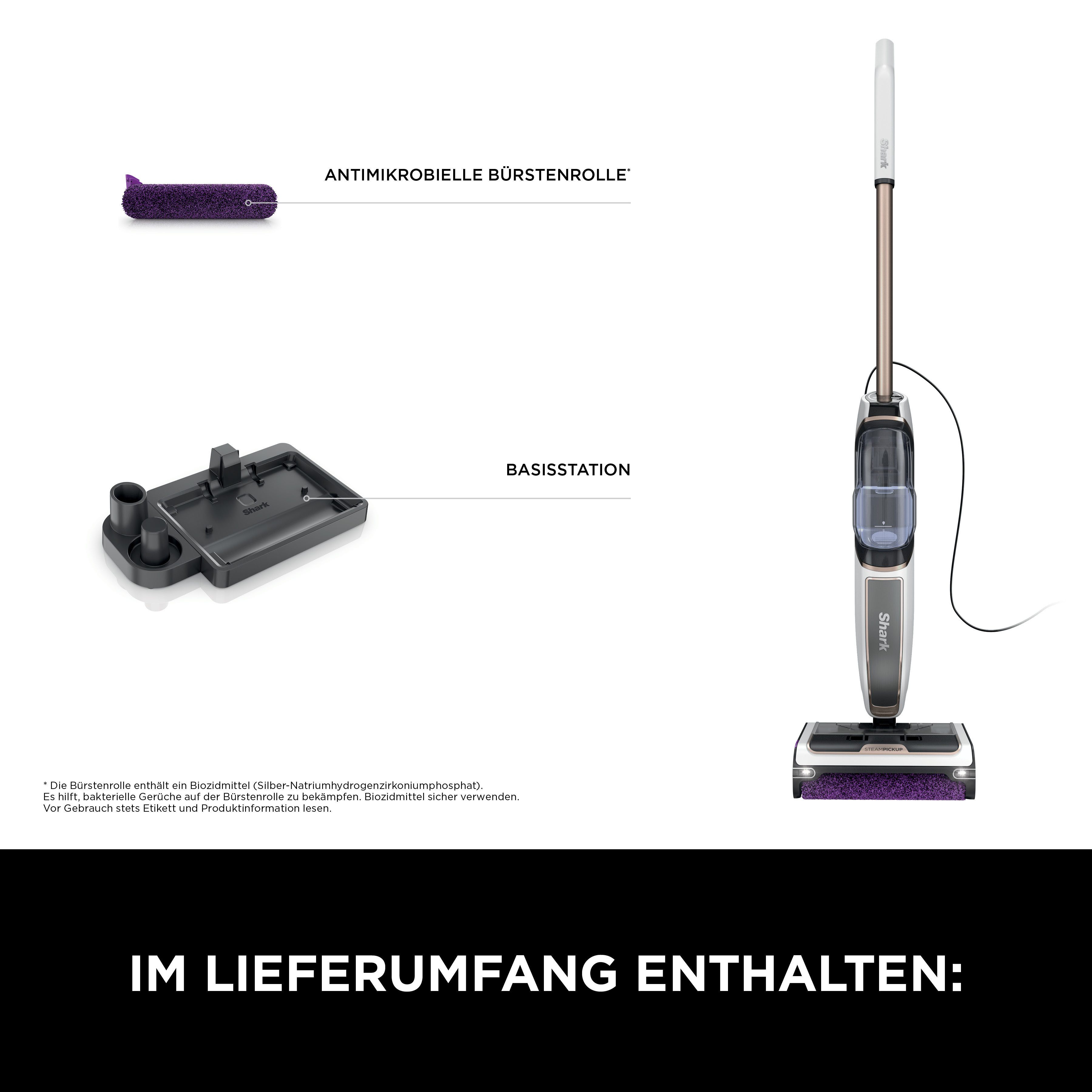 Shark Dampfreiniger SteamPickUp SD200EU, 1230 W, beutellos