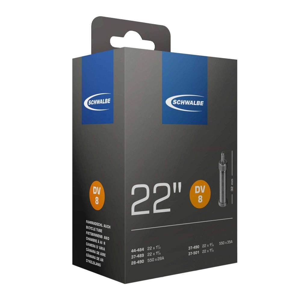 Fahrradschlauch Schwalbe Schlauch DV8 22x1 1/8-1 3/8" 28/37-489/501 DV32mm