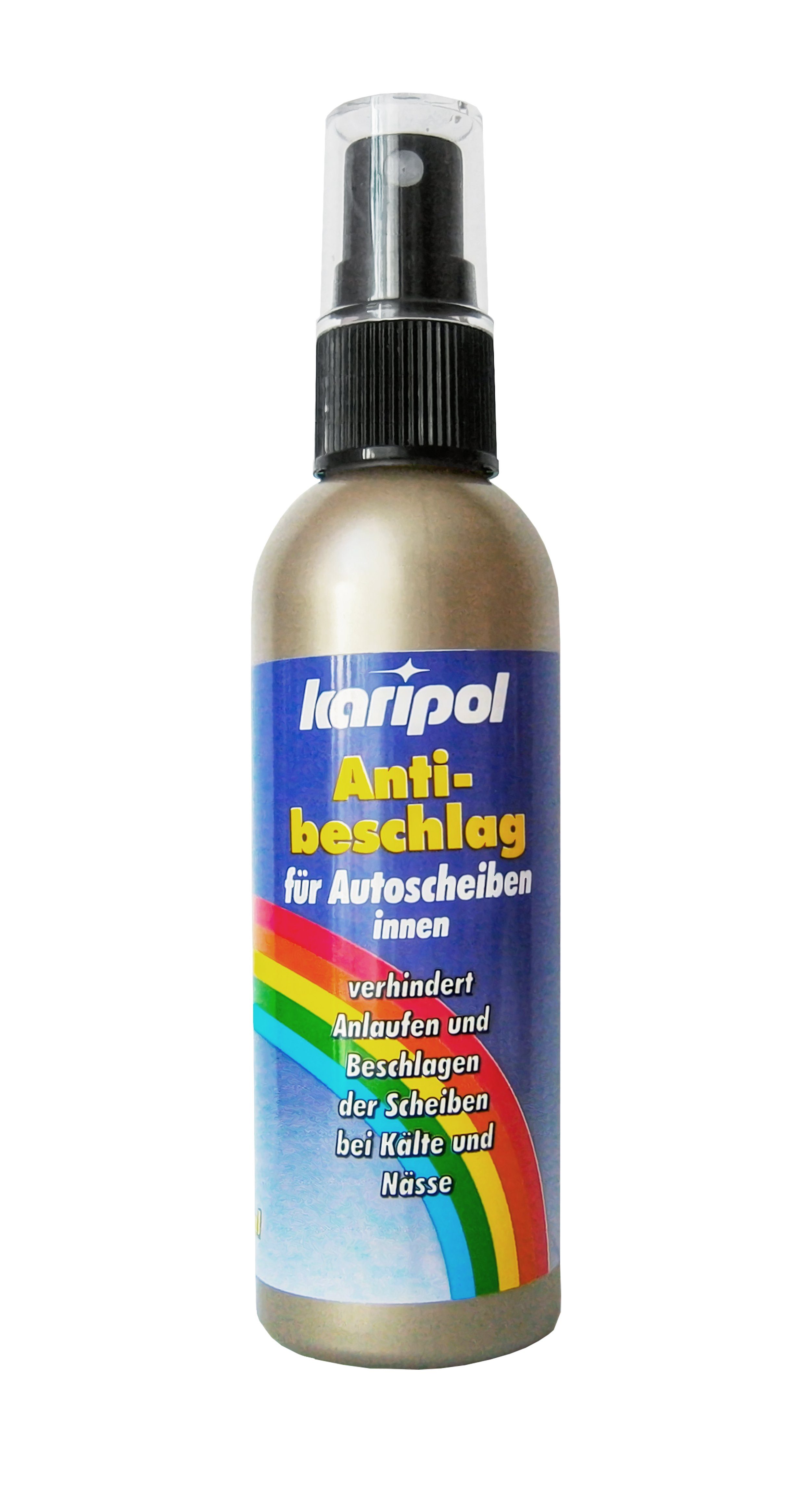 KARIPOL ANTI-BESCHLAG 100ml innen Antibeschlagspray Spray Pumpspray 40 Scheibenreiniger (1-St. Auto Scheibe Motorradhelm Helm)